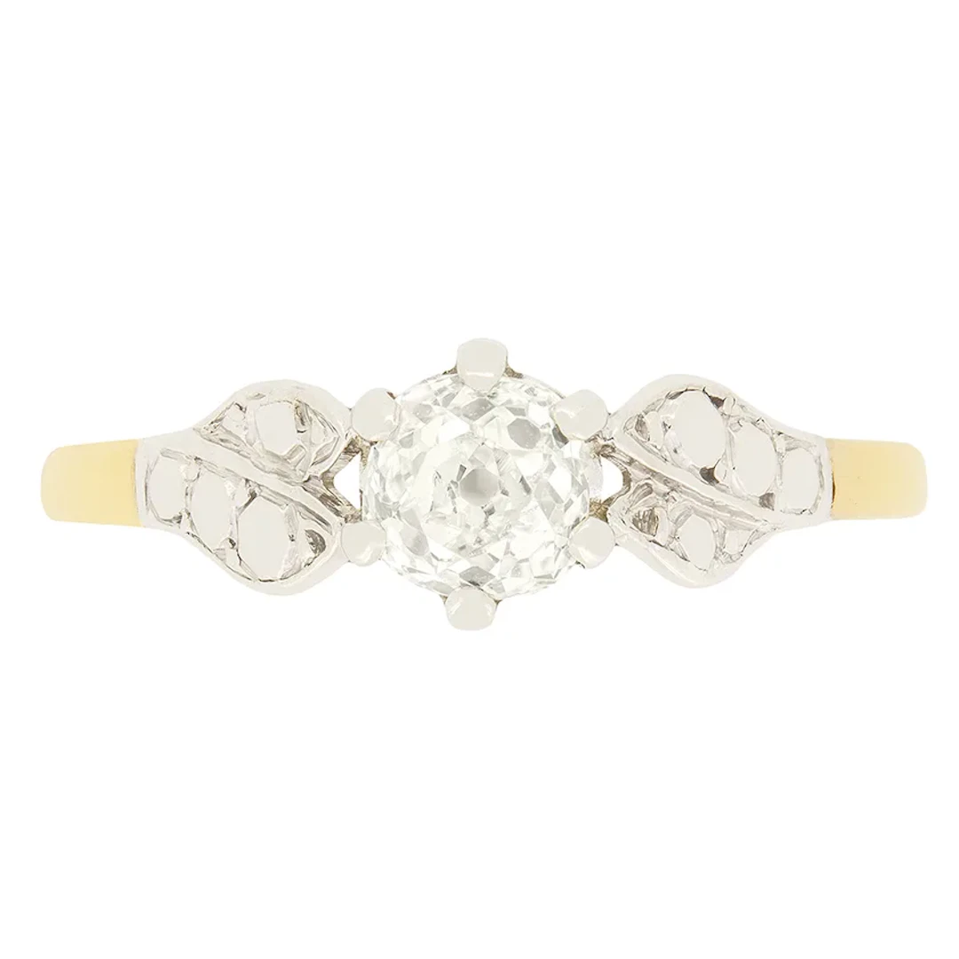 Edwardian 0.50ct Diamond Solitaire Ring, c.1910s
