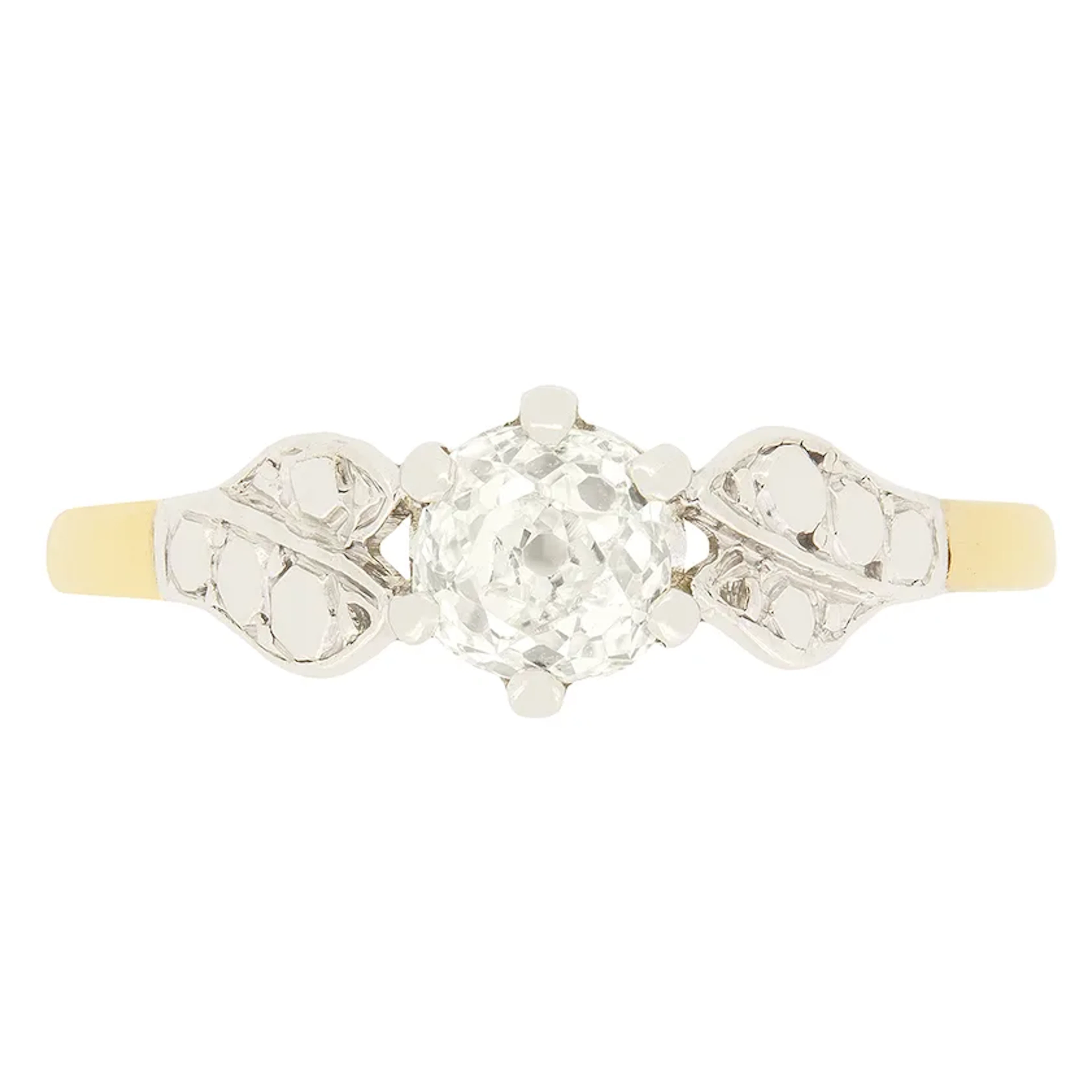 Edwardian 0.50ct Diamond Solitaire Ring, c.1910s