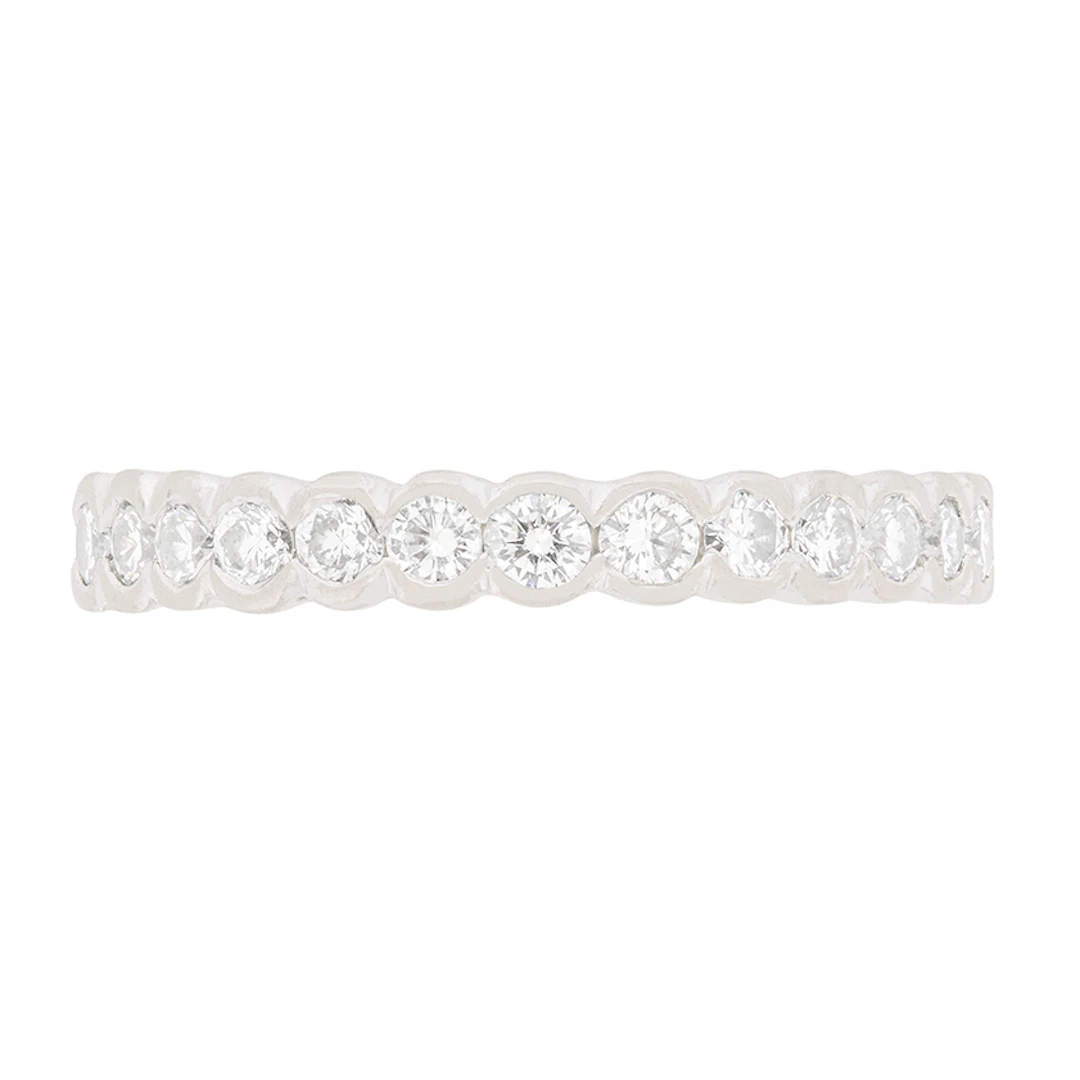GRAFF 1.20ct Diamond Scalloped Set Eternity Band