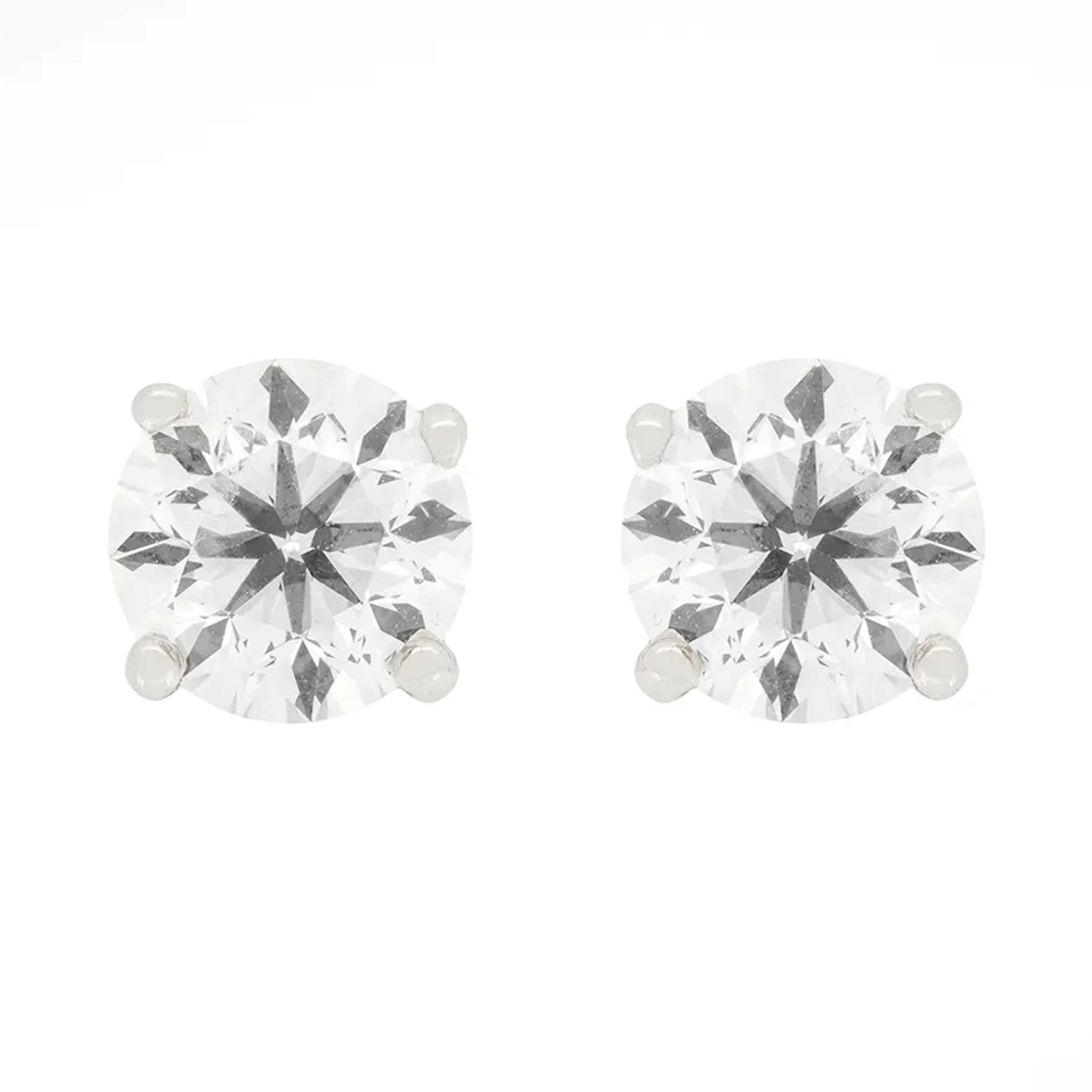 Contemporary 3.00ct Diamond Stud Earrings
