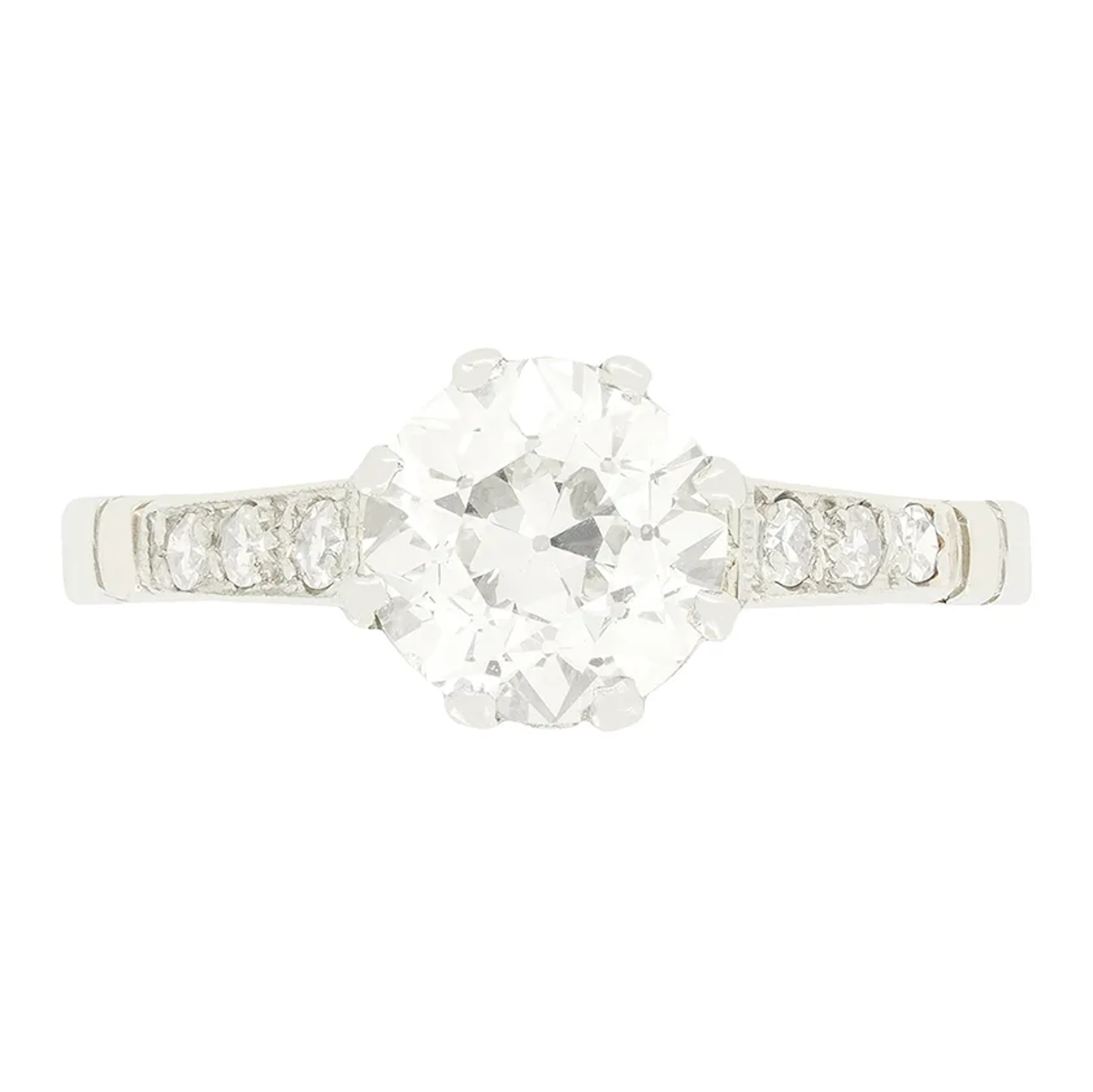Art Deco 1.20ct Diamond Solitaire Ring, c.1920s