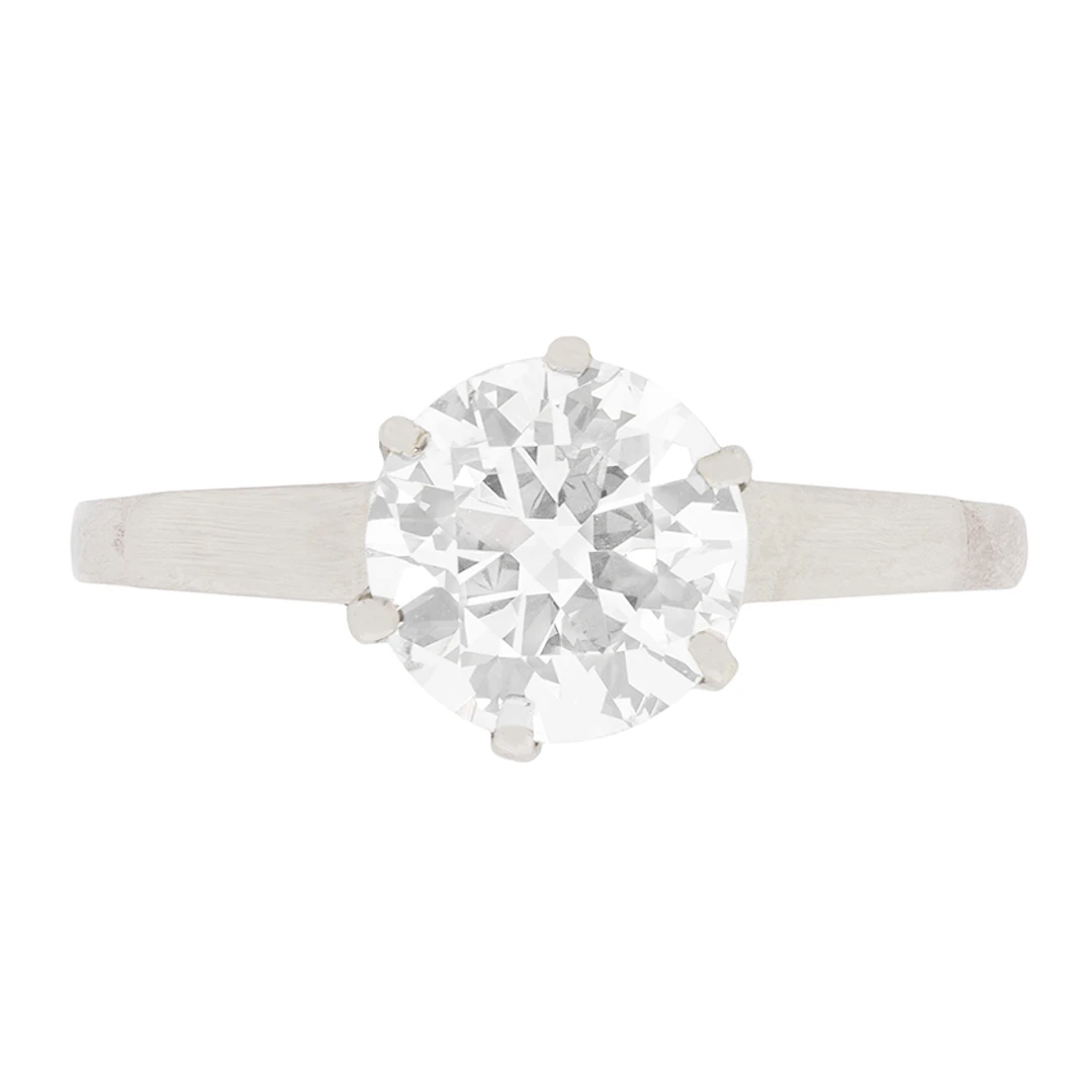 Art Deco 1.21ct Diamond Solitaire, c.1930s