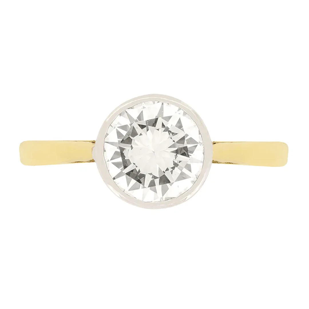Vintage 1.45ct Diamond Solitaire Ring, c.1950s