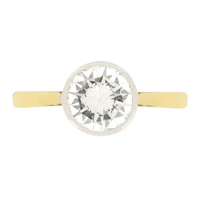 Vintage 1.45ct Diamond Solitaire Ring, c.1950s