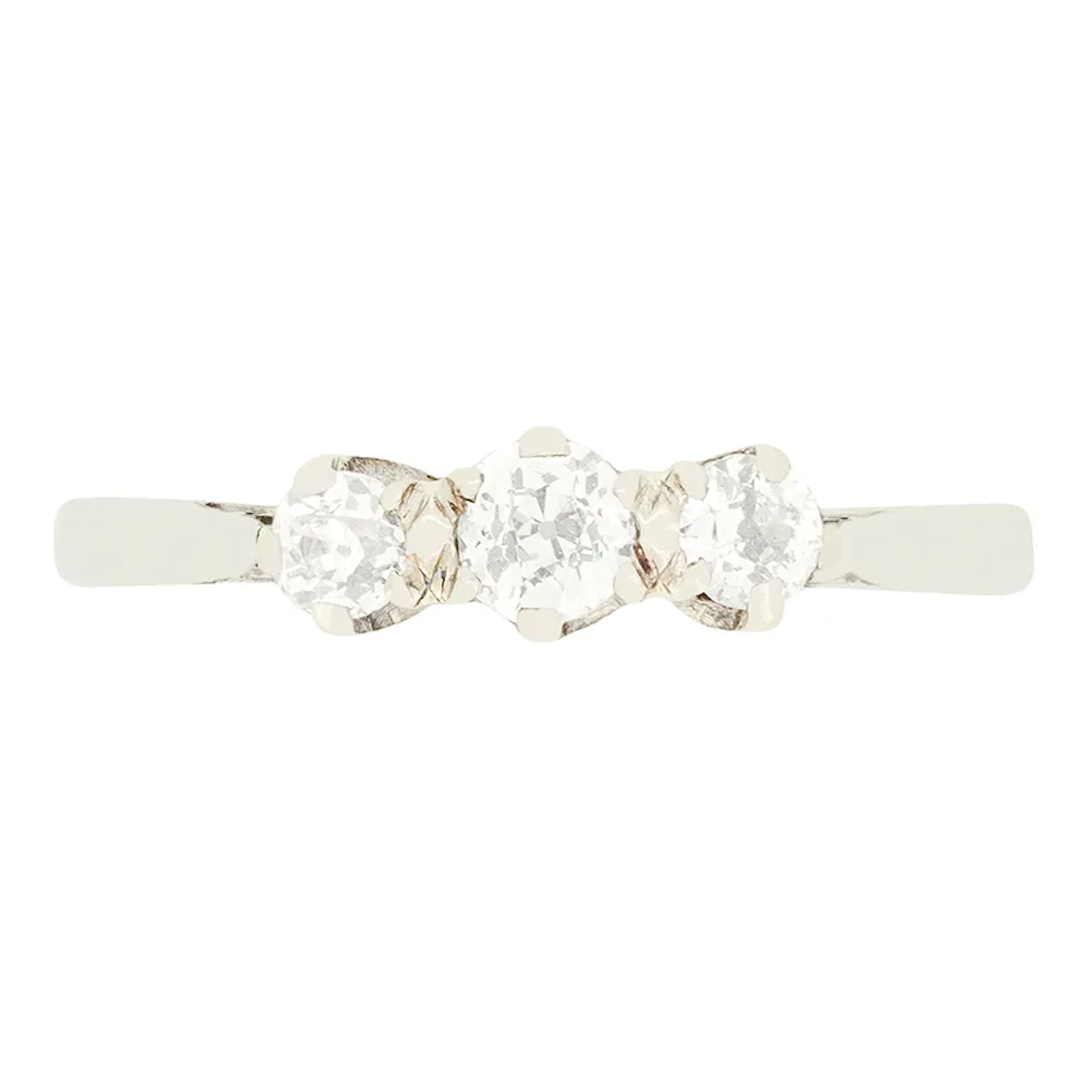 Art Deco 0.35ct Diamond Three Stone Ring, c.1920s