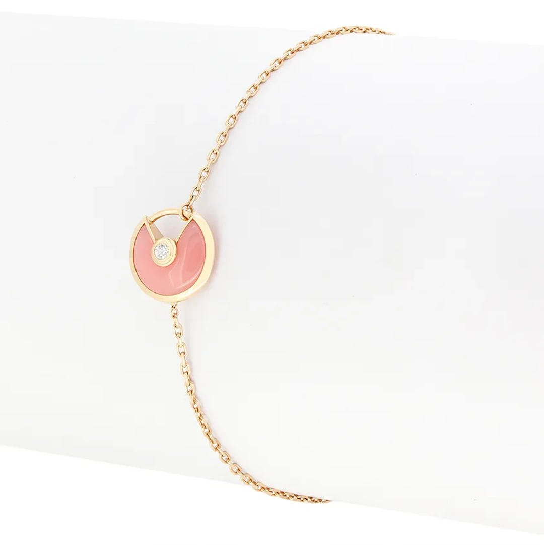 Cartier Pink Opal Amulette de Cartier Bracelet