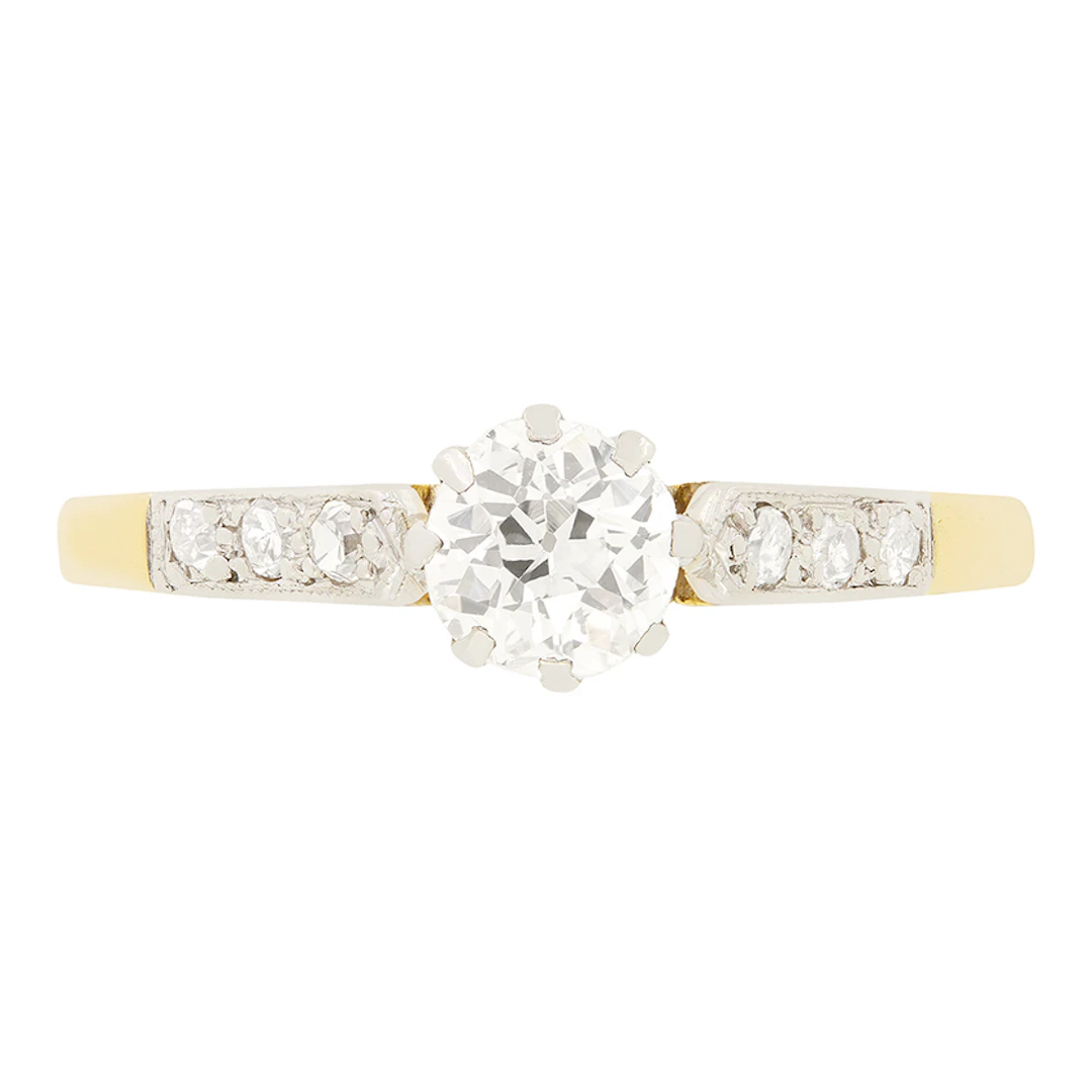 Edwardian 0.50ct Diamond Solitaire, c.1910s