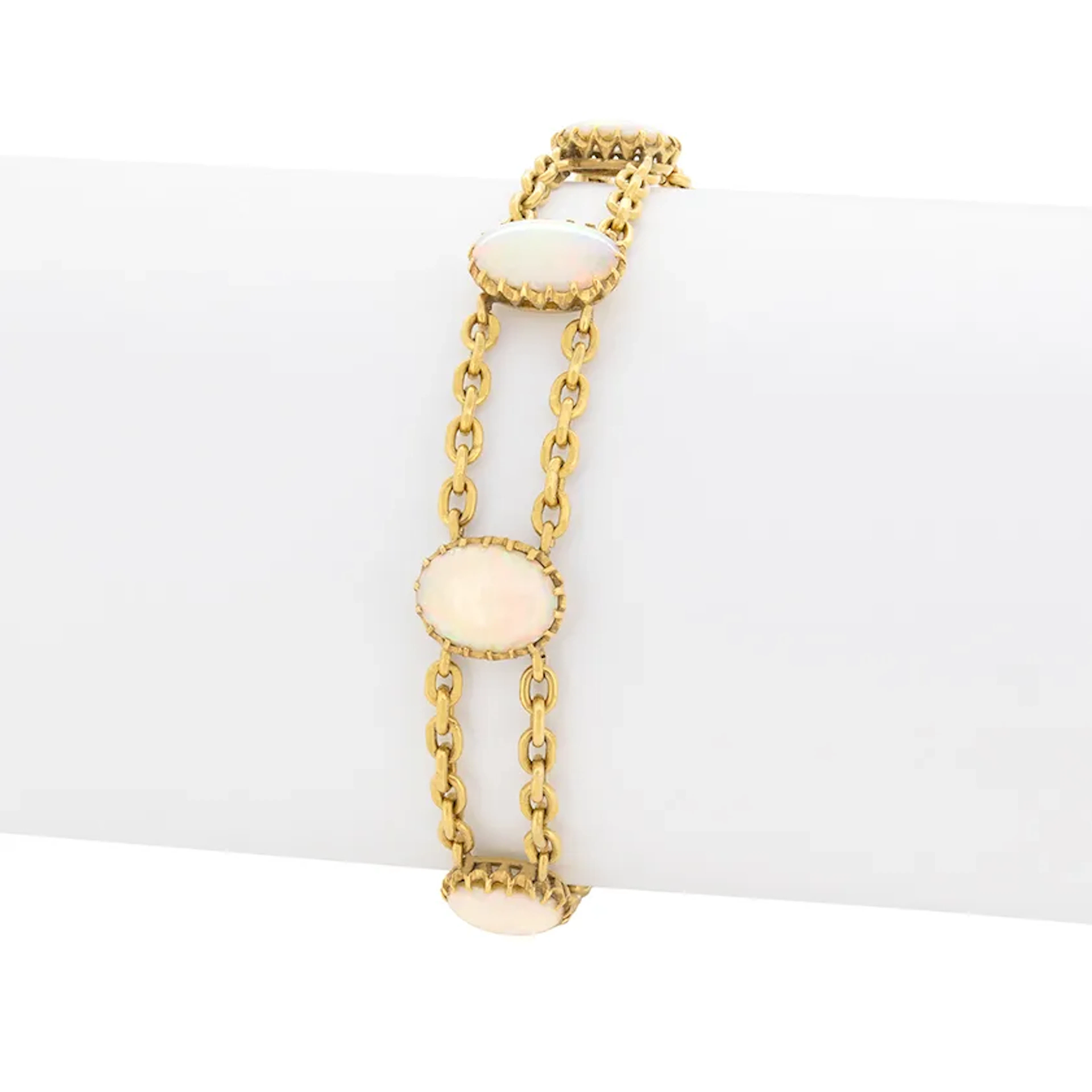 Victorian 4.00ct Opal Bracelet, c.1880s