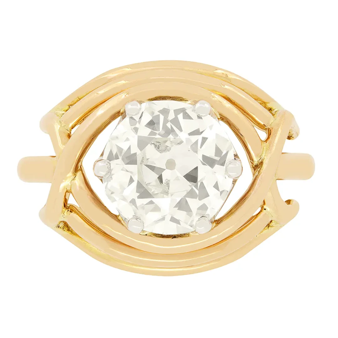 Vintage 2.50ct Diamond Solitaire, c.1930s