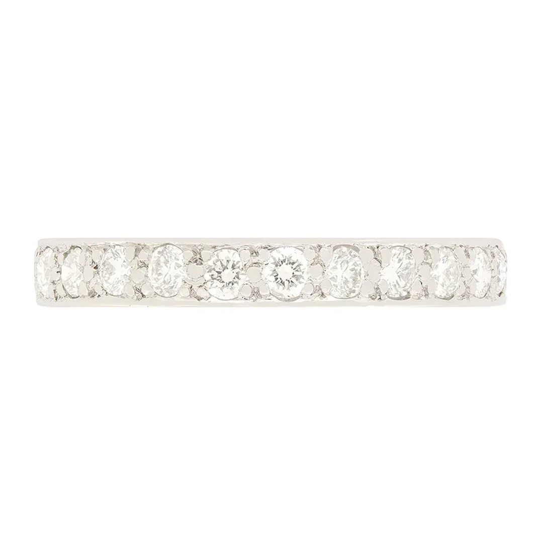 Vintage 1.25ct Diamond Eternity Ring, c.1950s