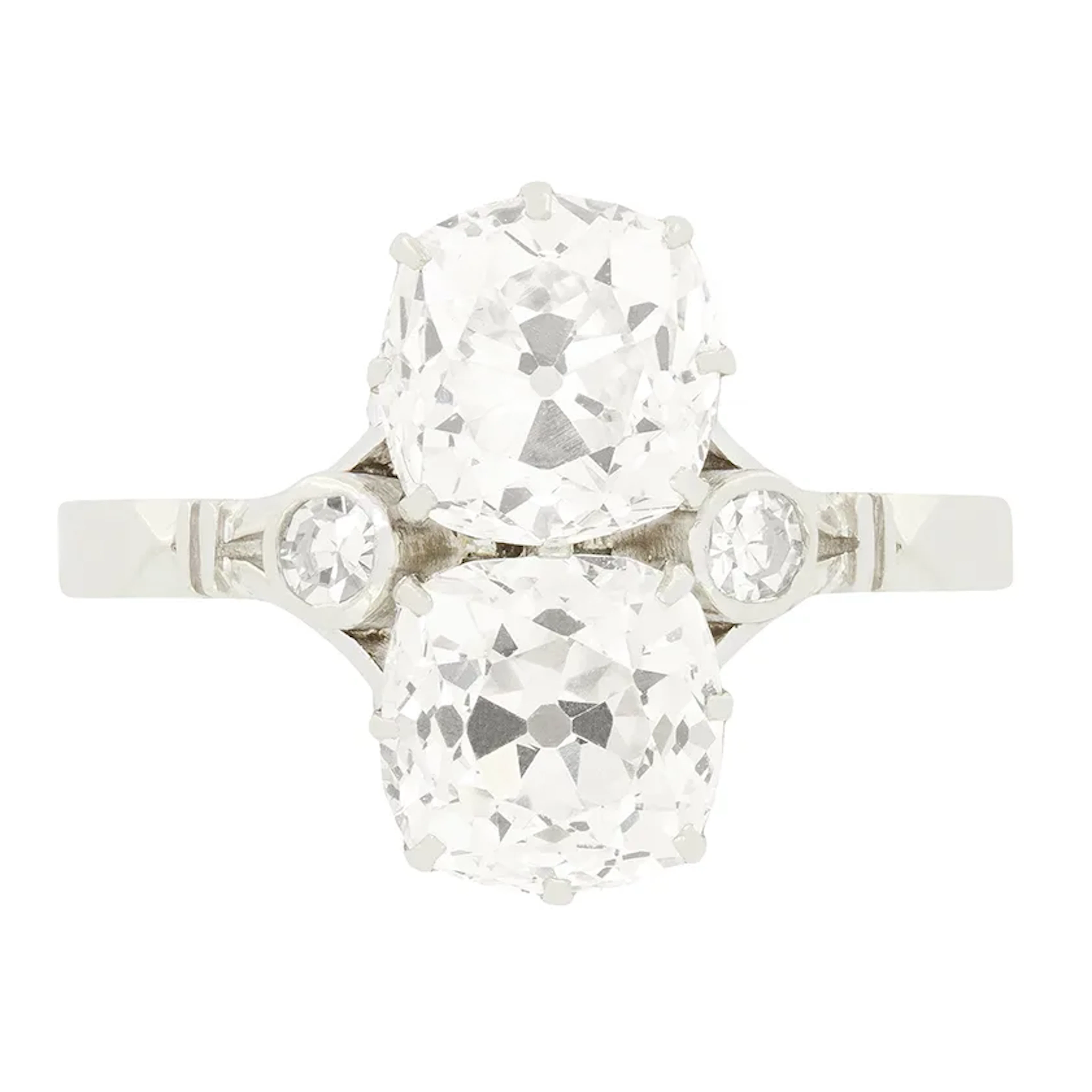 Art Deco 5.00ct Diamond Toi et Moi Ring, c.1920s