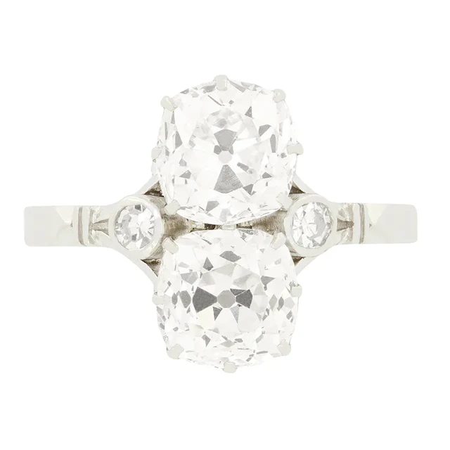 Art Deco 5.00ct Diamond Toi et Moi Ring, c.1920s