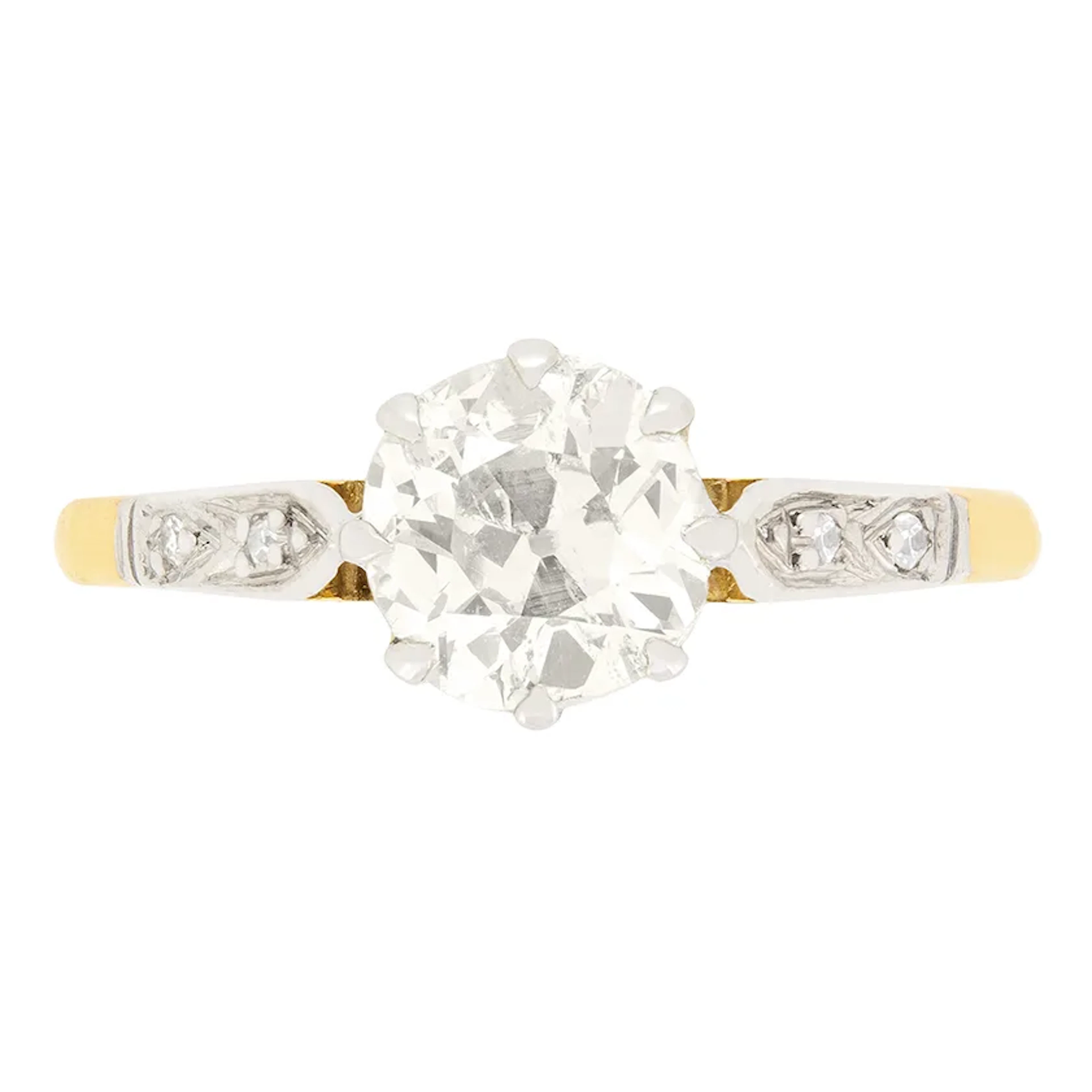 Edwardian 1.01ct Diamond Solitaire Ring, c.1910s