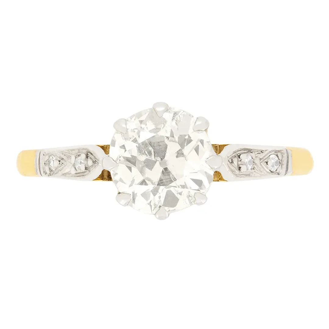 Edwardian 1.01ct Diamond Solitaire Ring, c.1910s