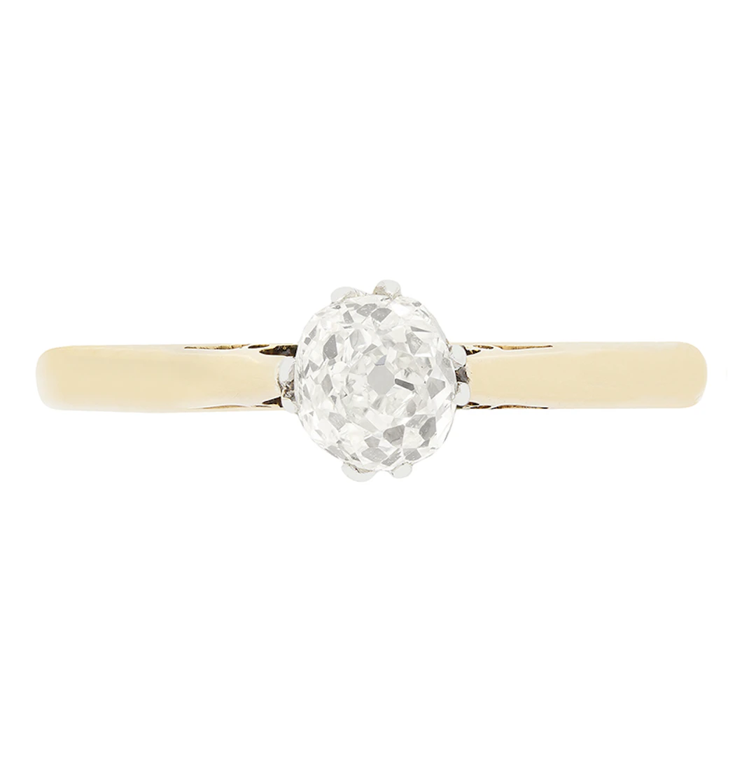 Edwardian 0.50ct Diamond Solitaire Ring, c.1910s