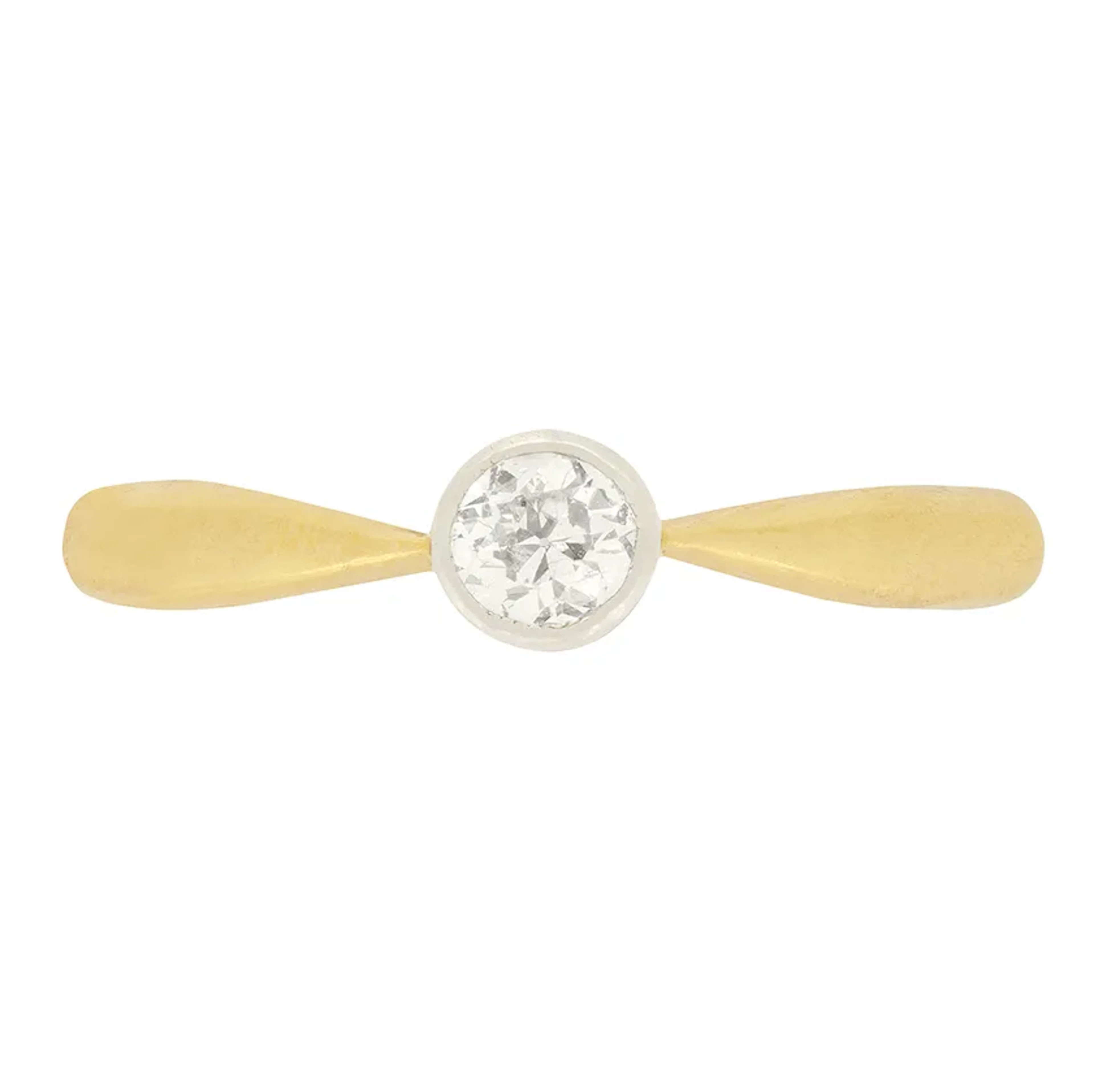 Edwardian 0.35ct Diamond Solitaire Ring, c.1920s
