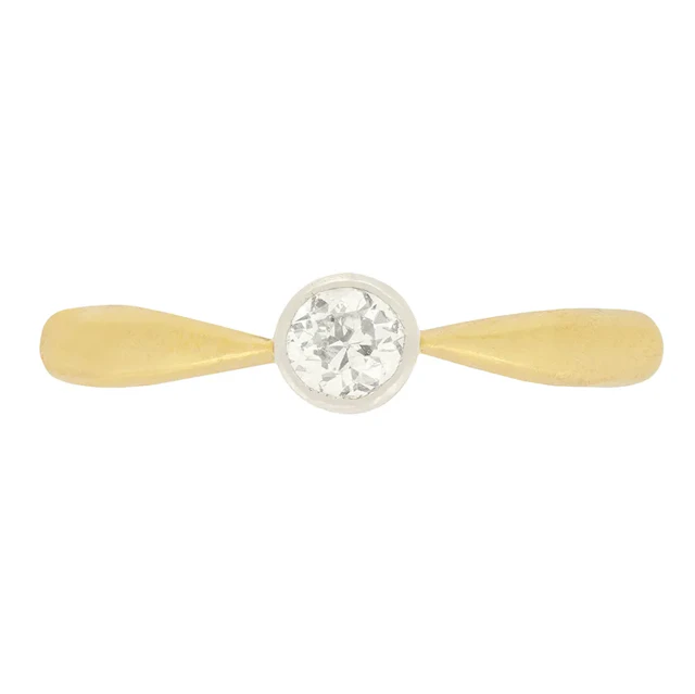 Edwardian 0.35ct Diamond Solitaire Ring, c.1920s