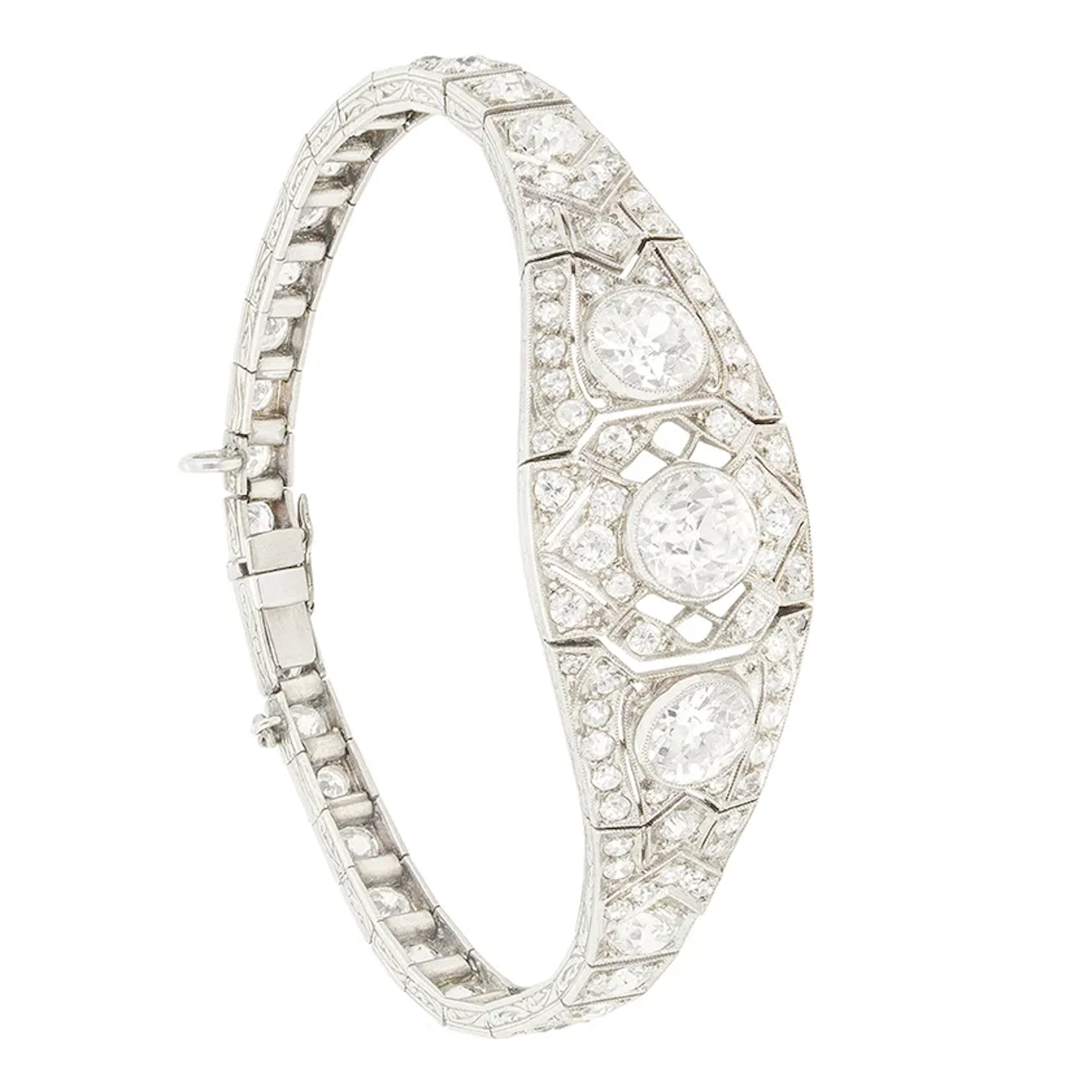 Art Deco 7.00ct Diamond Bracelet, c.1920s