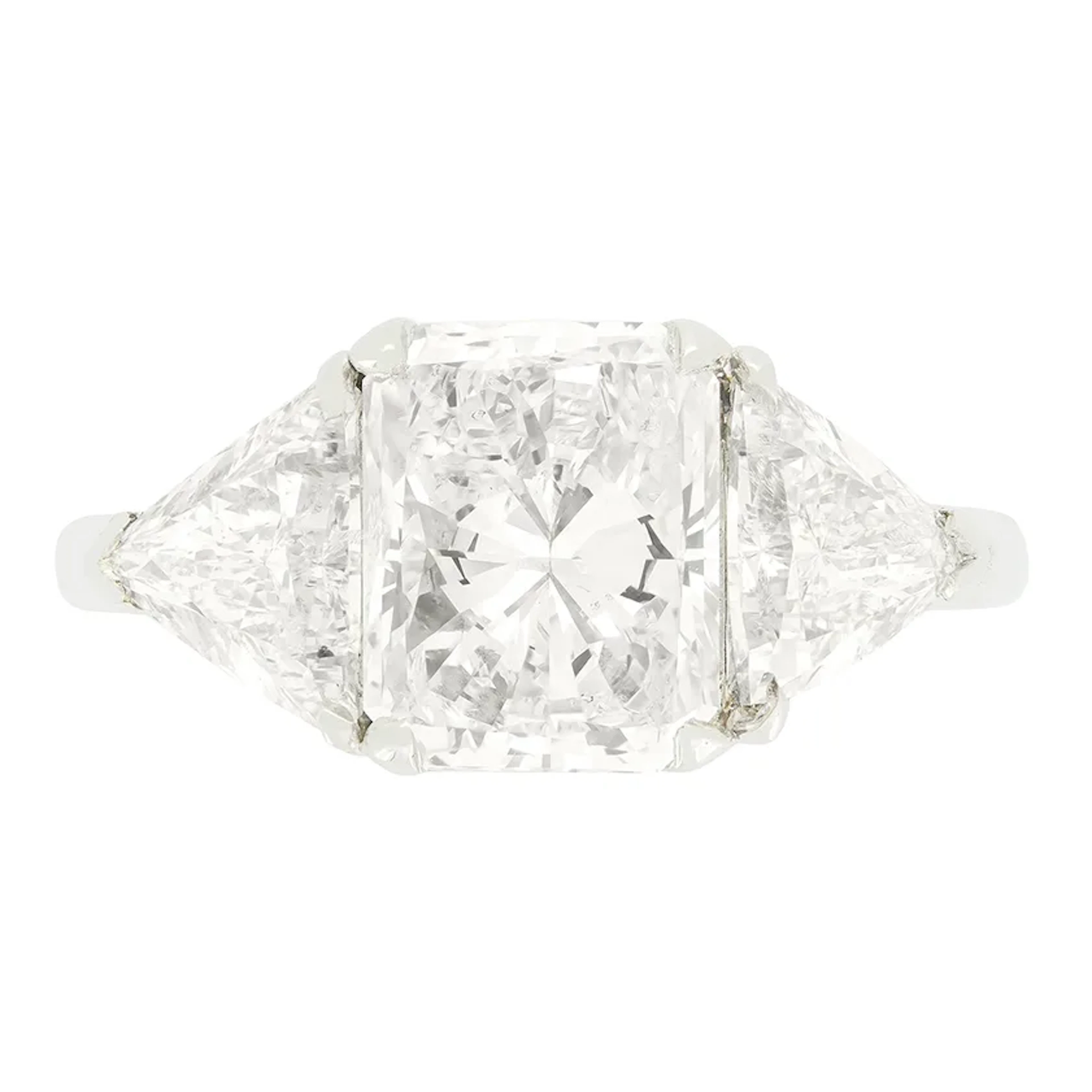 Vintage 3.01ct Diamond Three Stone Ring, c.1970s