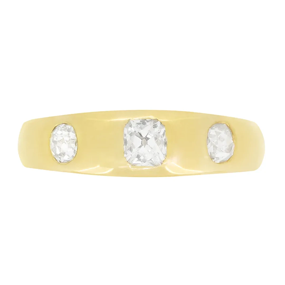 Victorian 1.00ct Diamond Gypsy Ring, hallmarked 1905