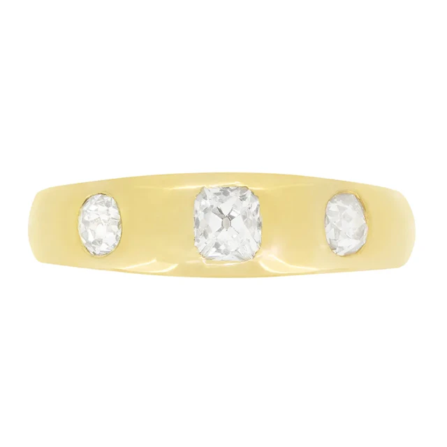Victorian 1.00ct Diamond Gypsy Ring, hallmarked 1905