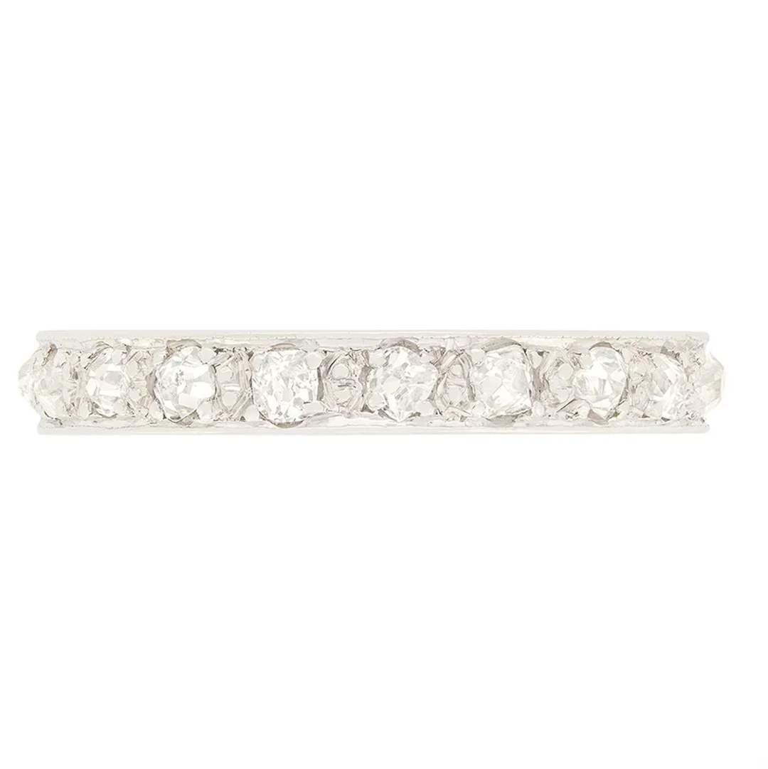 Art Deco 0.95ct Diamond Eternity Ring, c.1920s