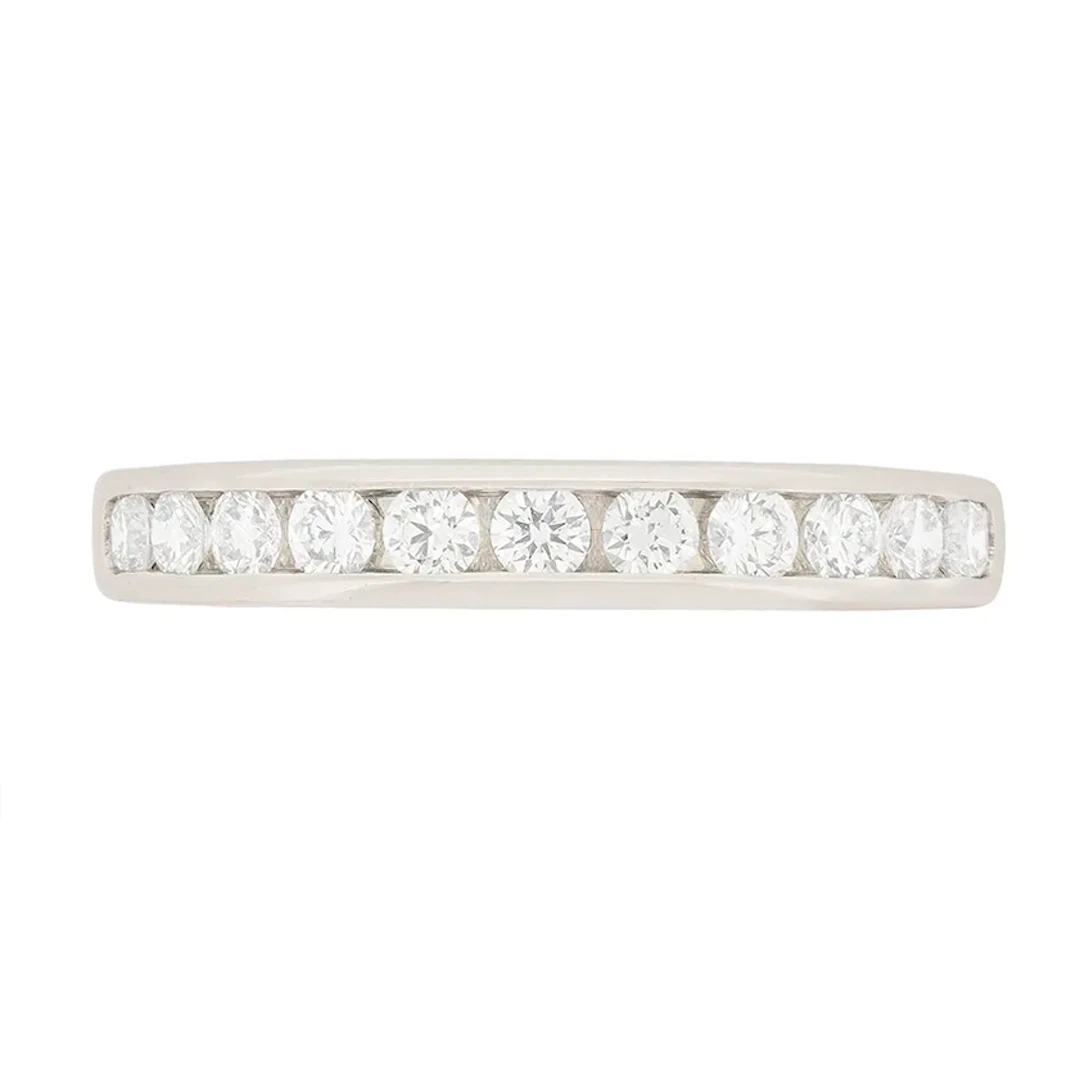 Tiffany & Co. Channel Set Diamond Half Eternity Ring