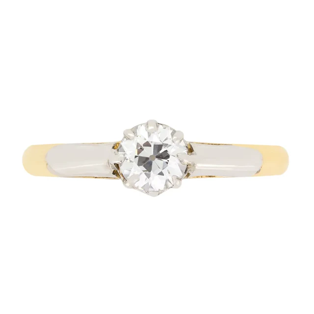 Art Deco 0.45ct Diamond Solitaire Ring, c.1930s