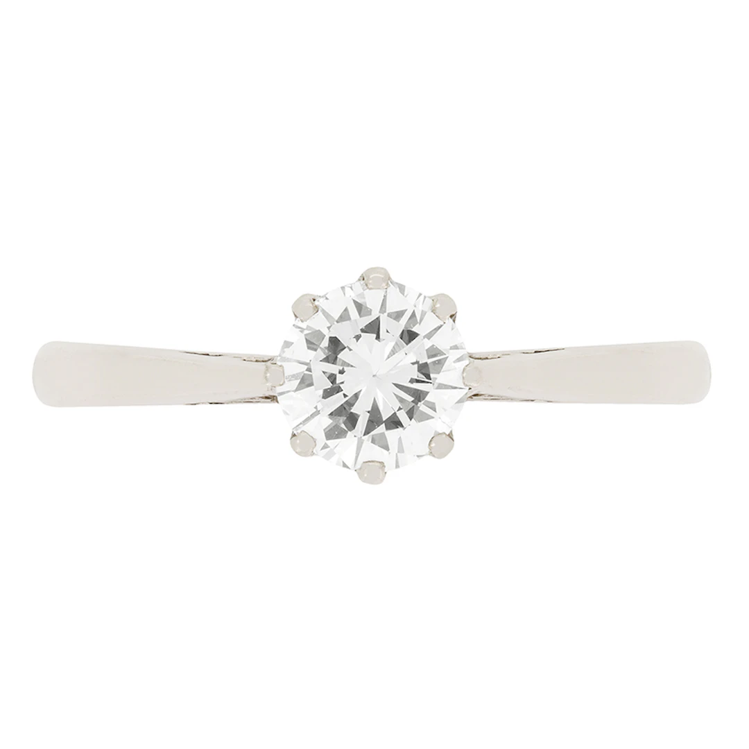 Vintage 0.52ct Diamond Solitaire Ring, c.1950s