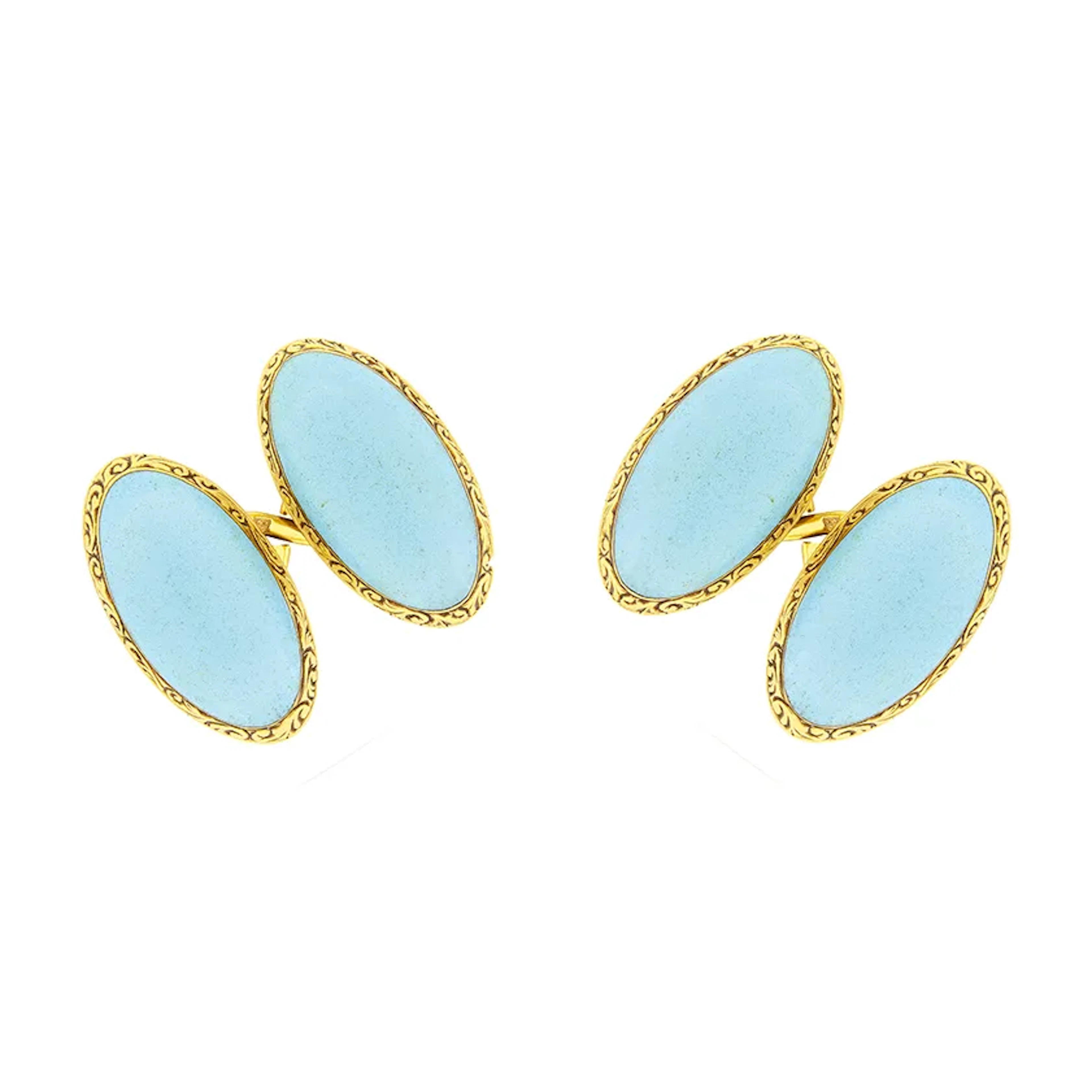 Victorian Turquoise Cufflinks, c.1900s