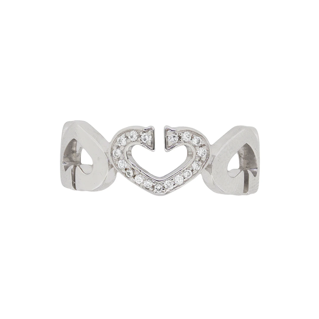 Cartier ‘C Heart’ Diamond Ring with Diamonds
