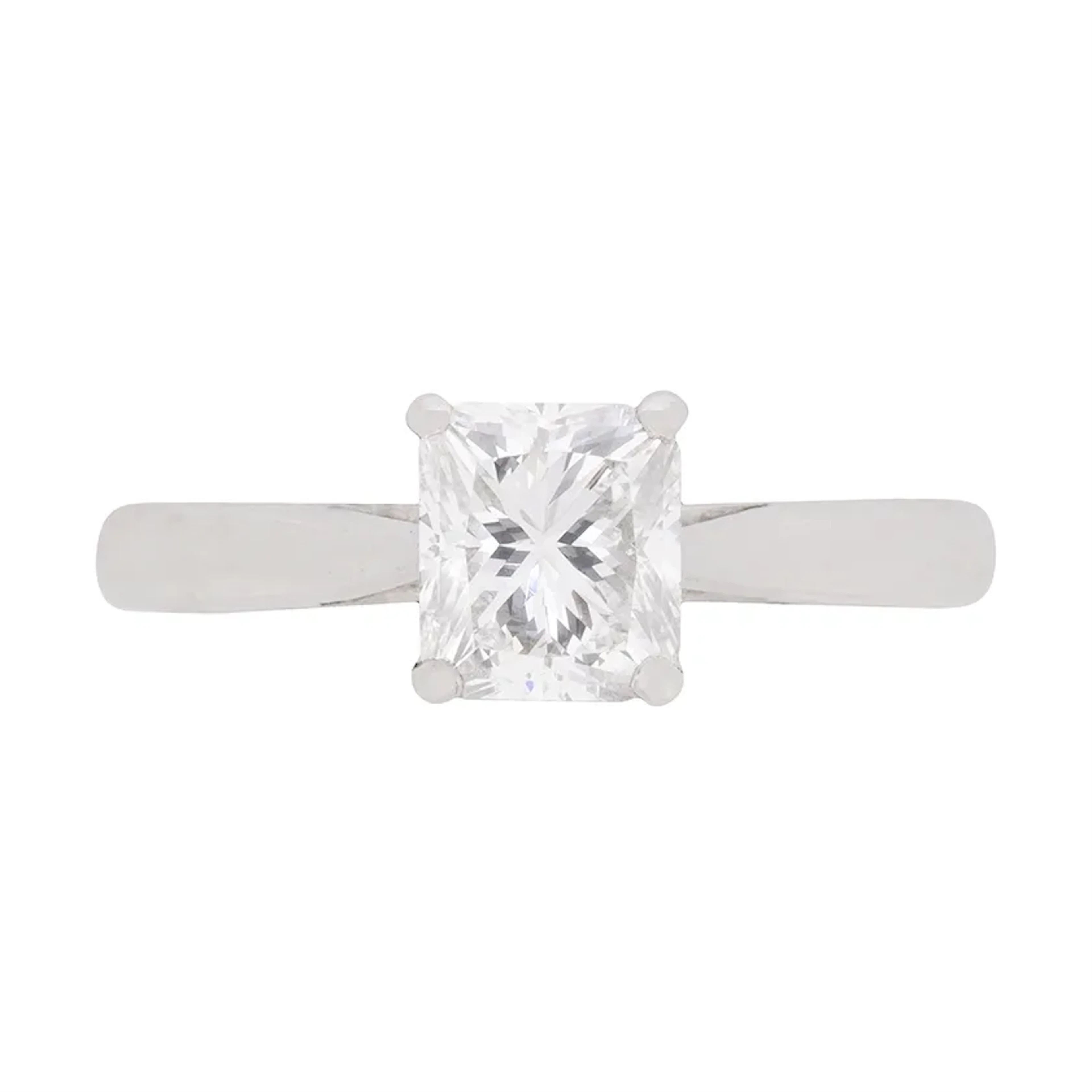 Boodles 1.01ct Radiant Cut Diamond Solitaire Ring