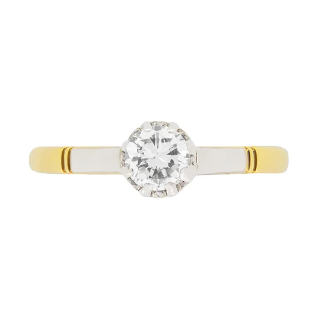 Art Deco 0.40ct Diamond Solitaire Engagement Ring, c.1930s