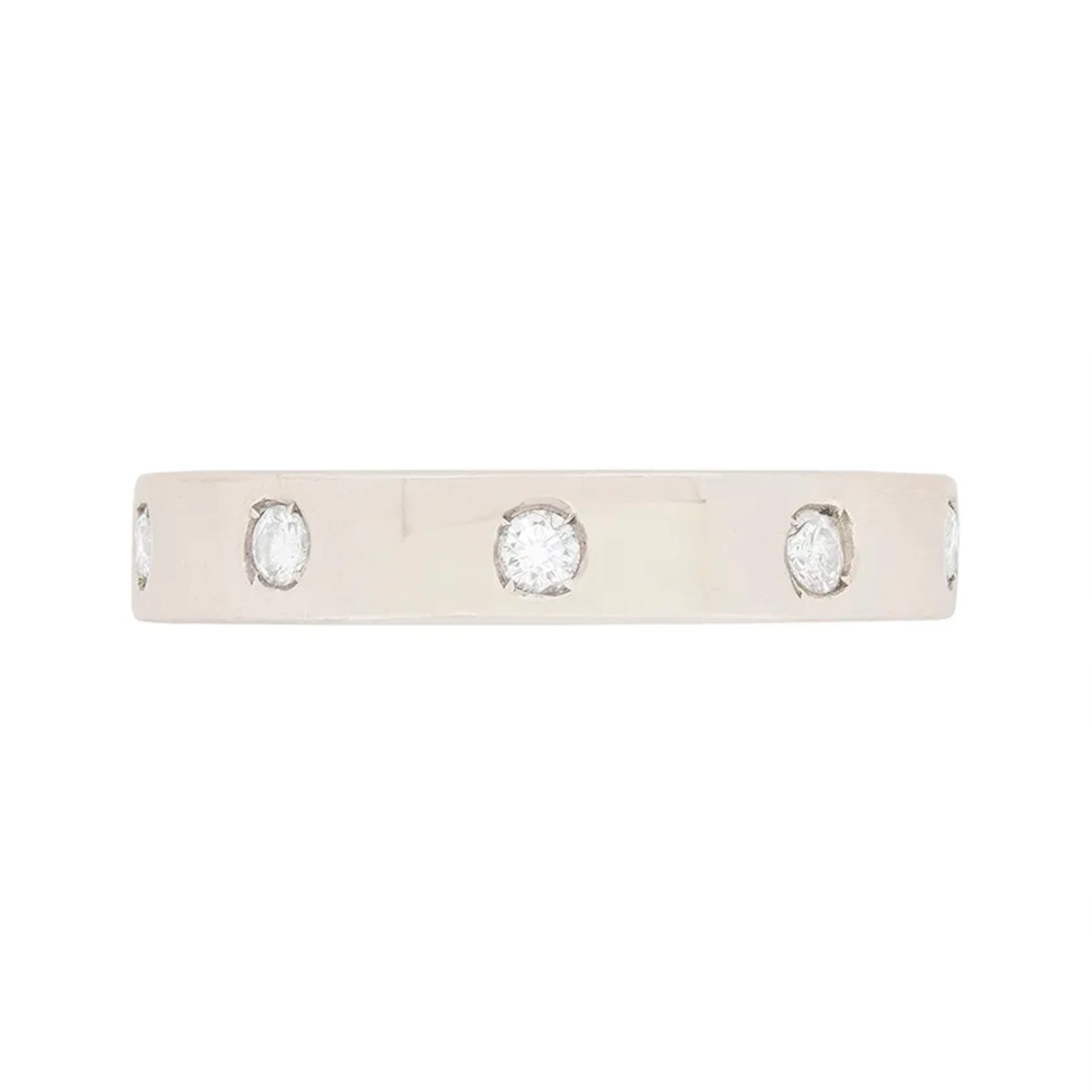 Contemporary Diamond Set Wedding Ring