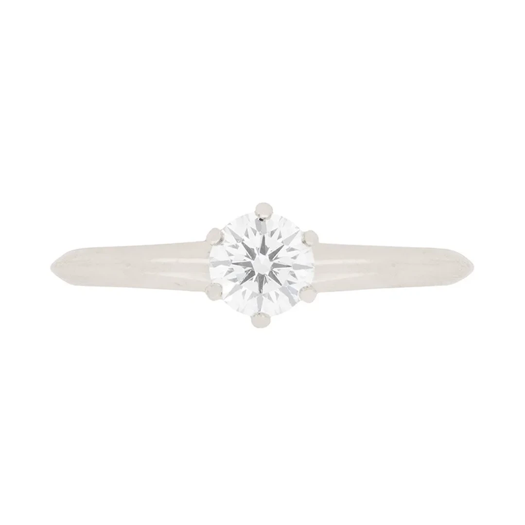 Tiffany & Co. 0.45 Carat Diamond Solitaire Ring