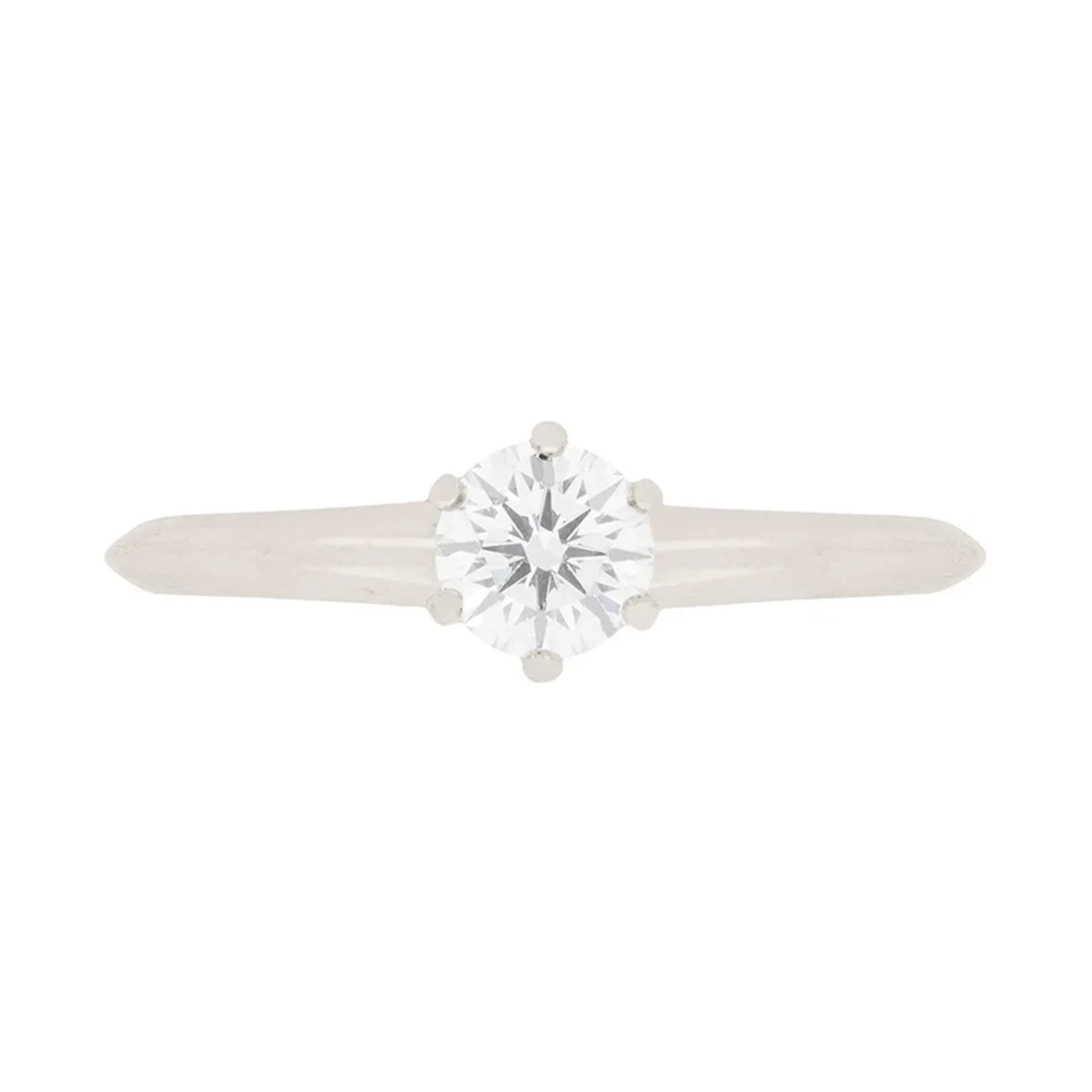 Tiffany & Co. 0.45 Carat Diamond Solitaire Ring