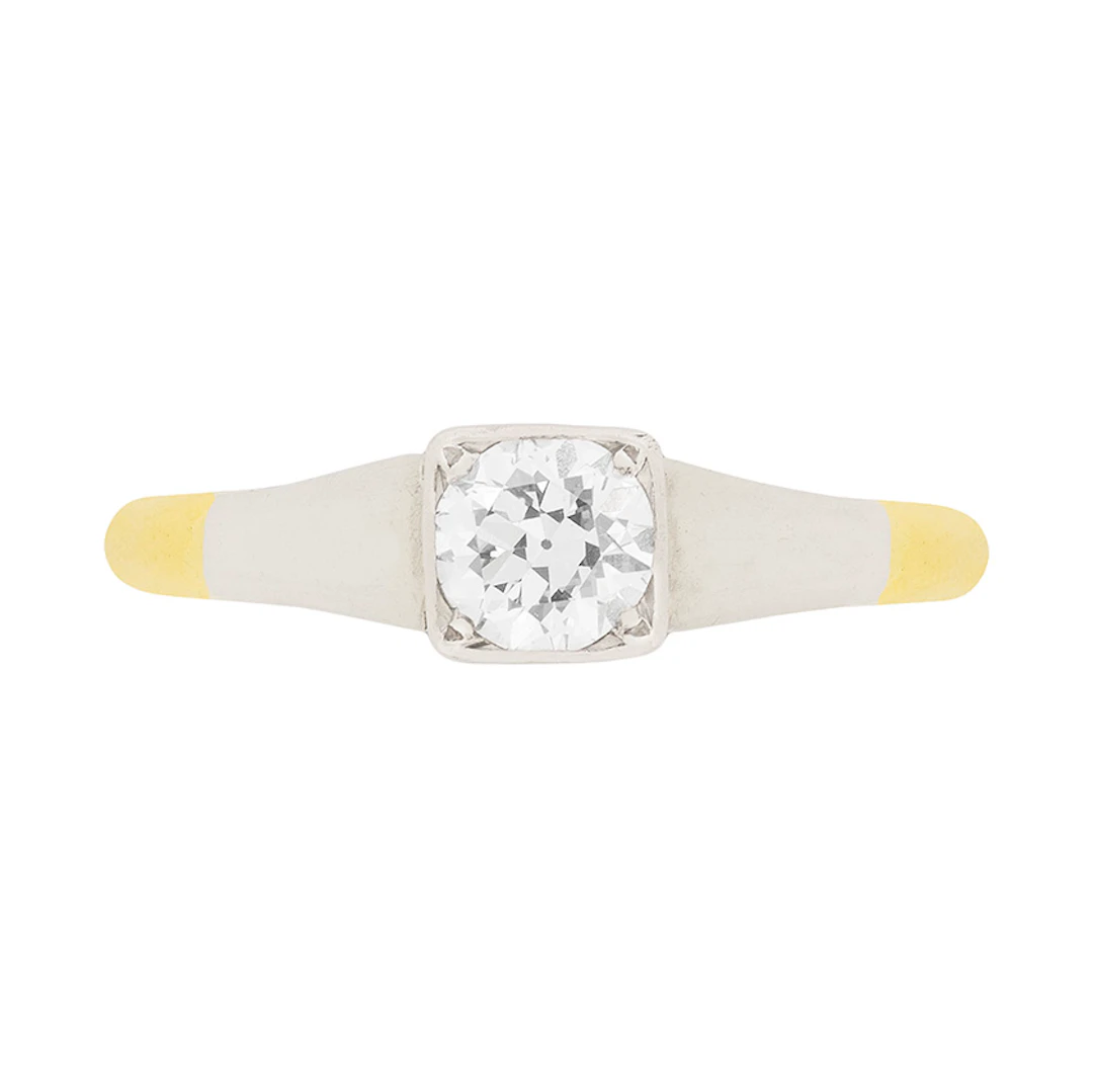 Edwardian Diamond Solitaire Engagement Ring, c.1910