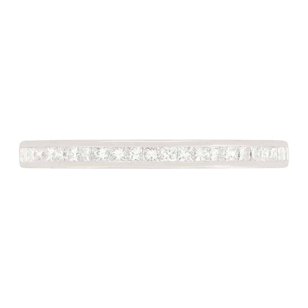 Contemporary 0.40ct Princess Cut Diamond Half Eternity Band