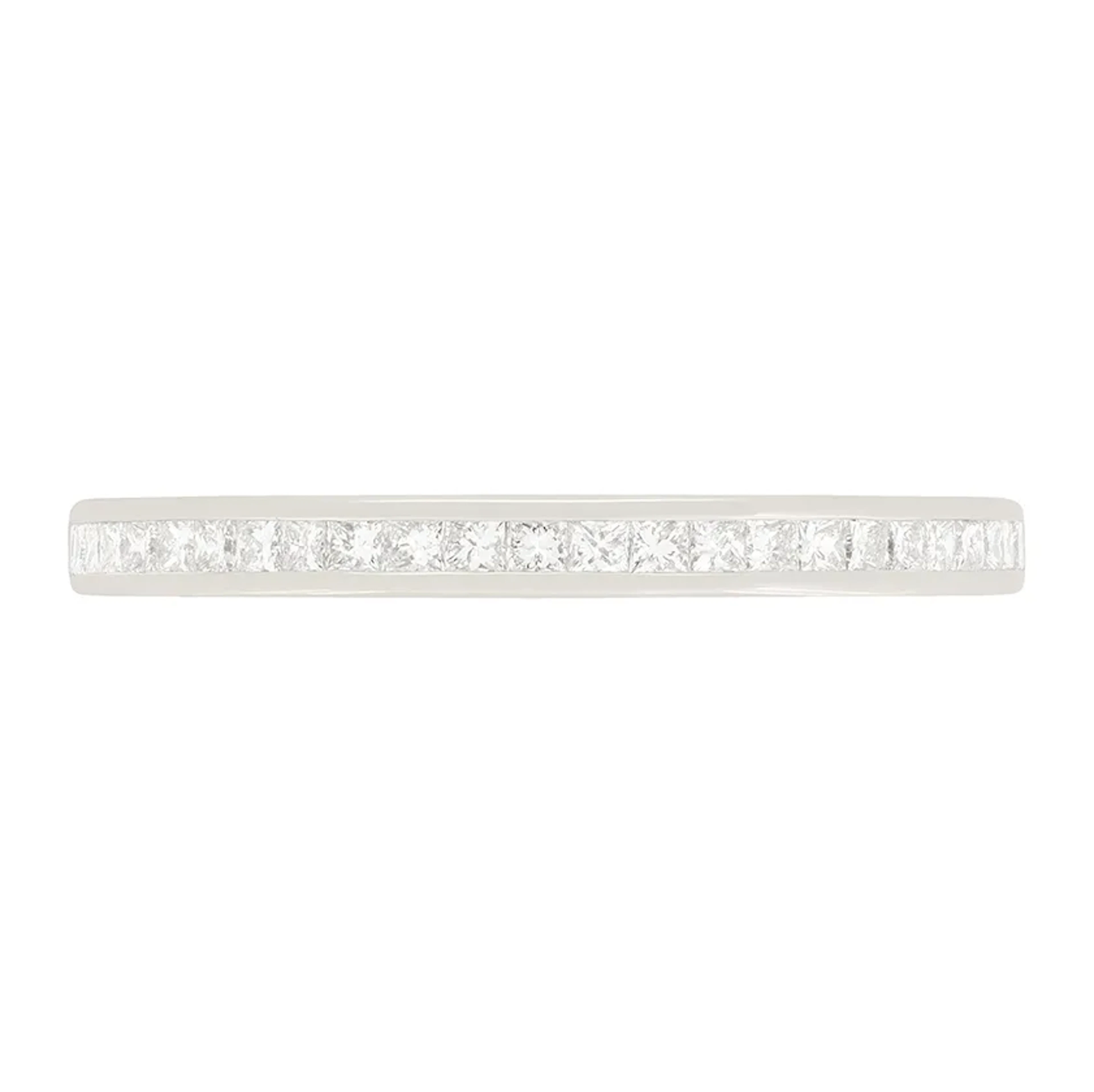 Contemporary 0.40ct Princess Cut Diamond Half Eternity Band