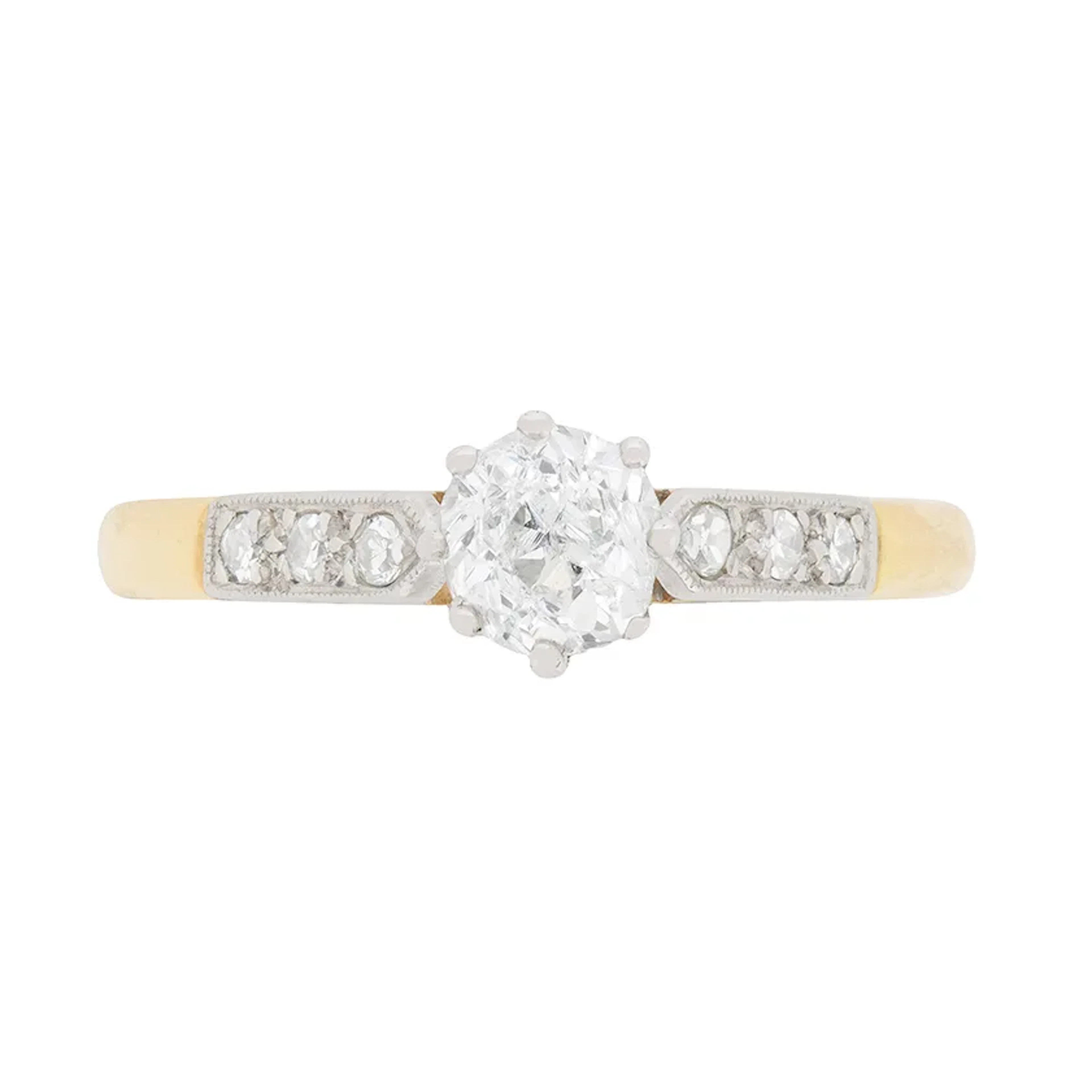 Edwardian Diamond Solitaire Engagement Ring, c.1910
