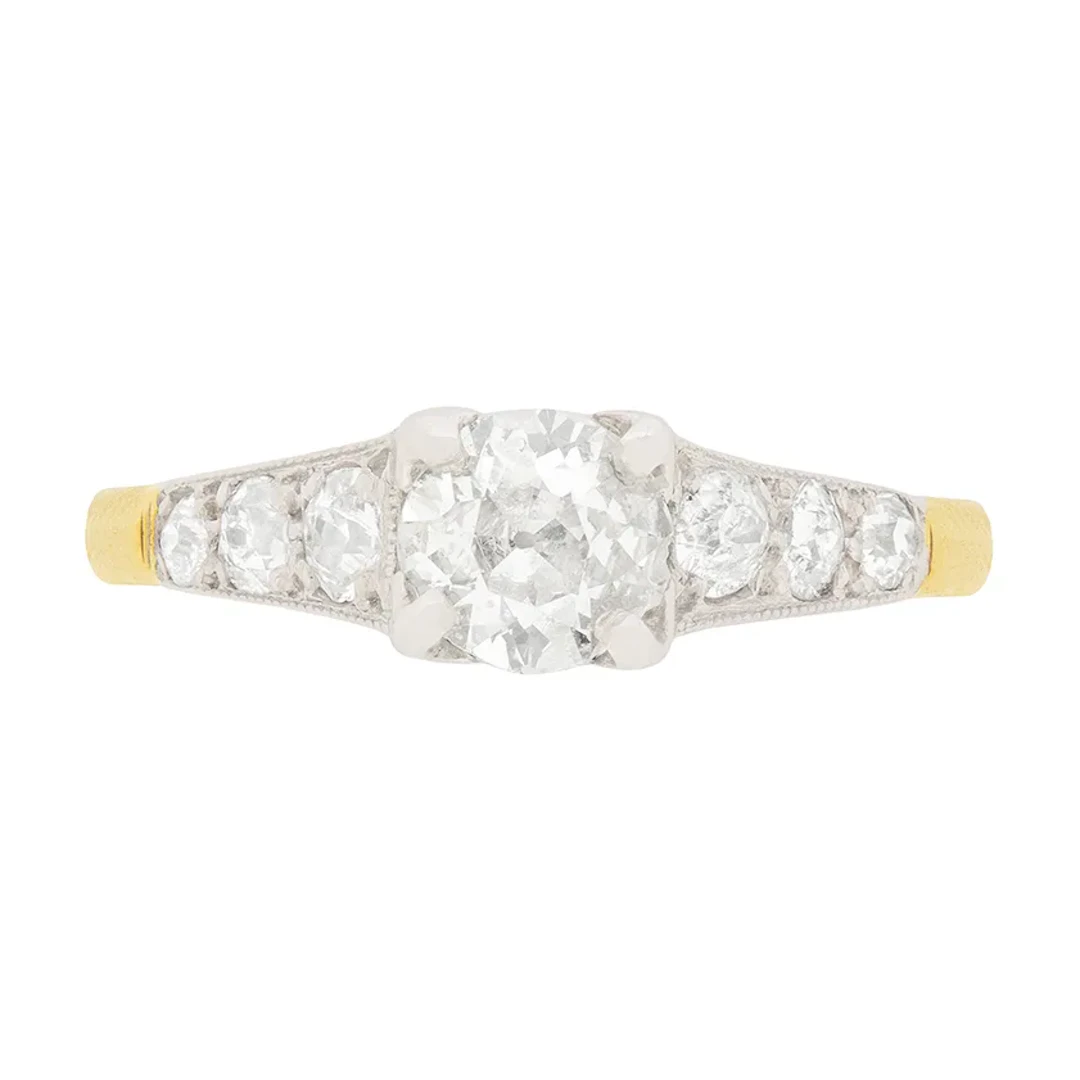 Edwardian 0.52ct Diamond Engagement Ring, c.1910s