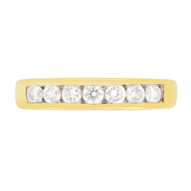 Contemporary 0.50ct Diamond Half Eternity Ring