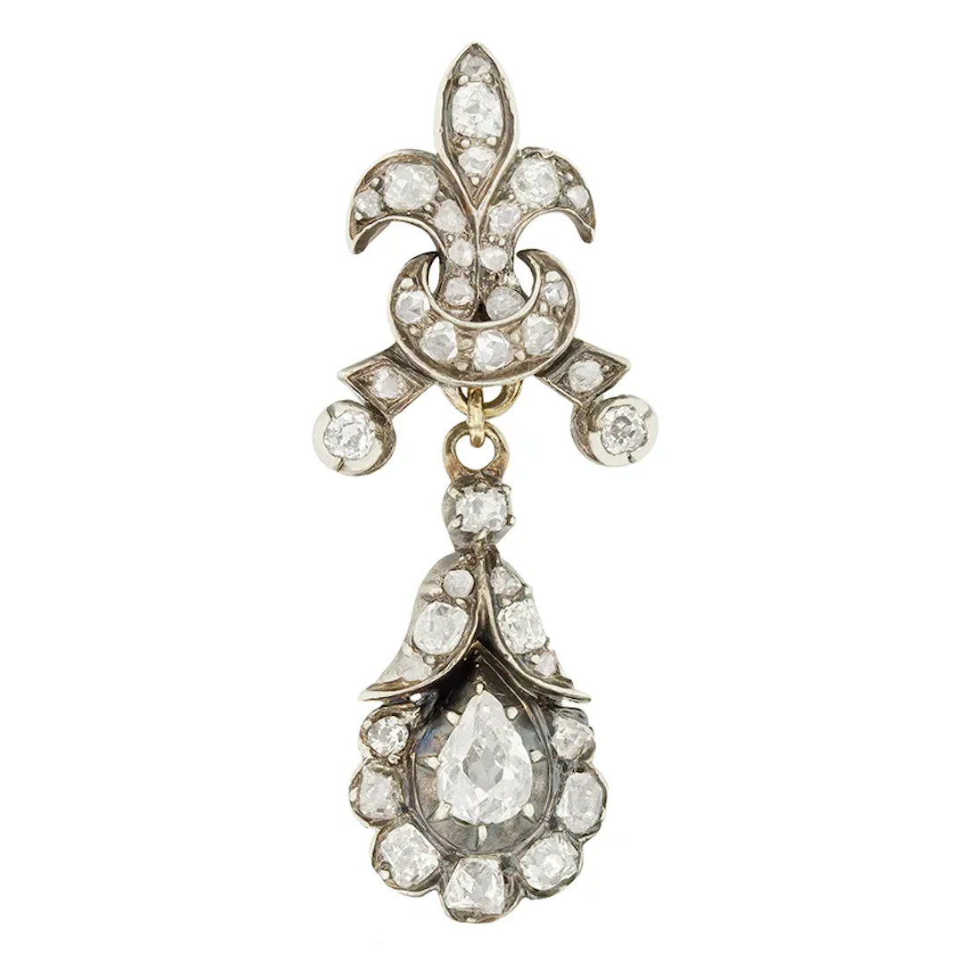 Victorian 0.40ct Diamond Pendant, c.1880s