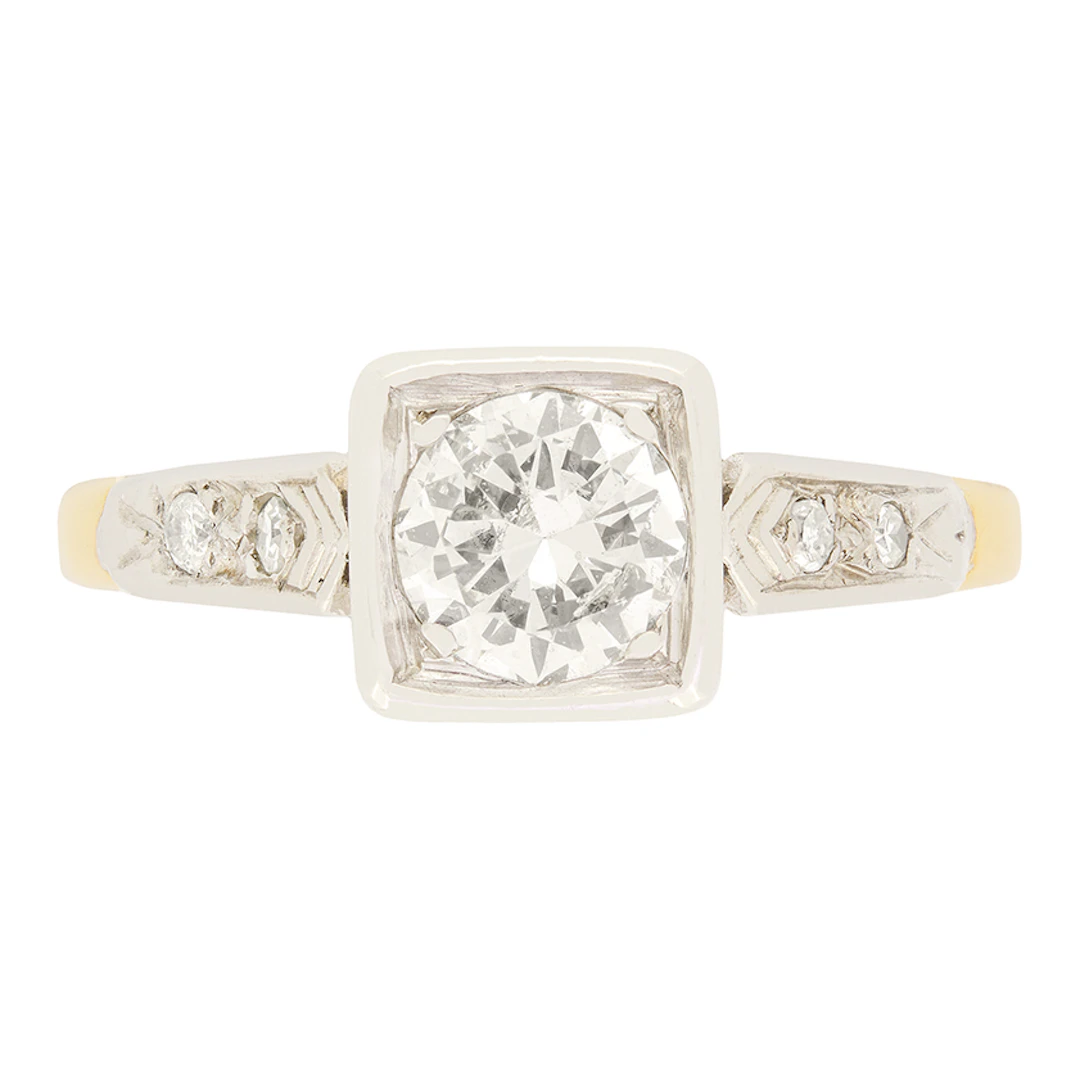 Vintage 0.62ct Diamond Solitaire ring, c.1950s