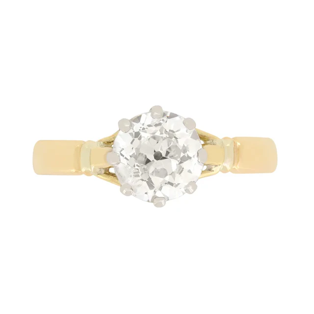Edwardian 1.10ct Diamond Solitaire Ring, c.1910s