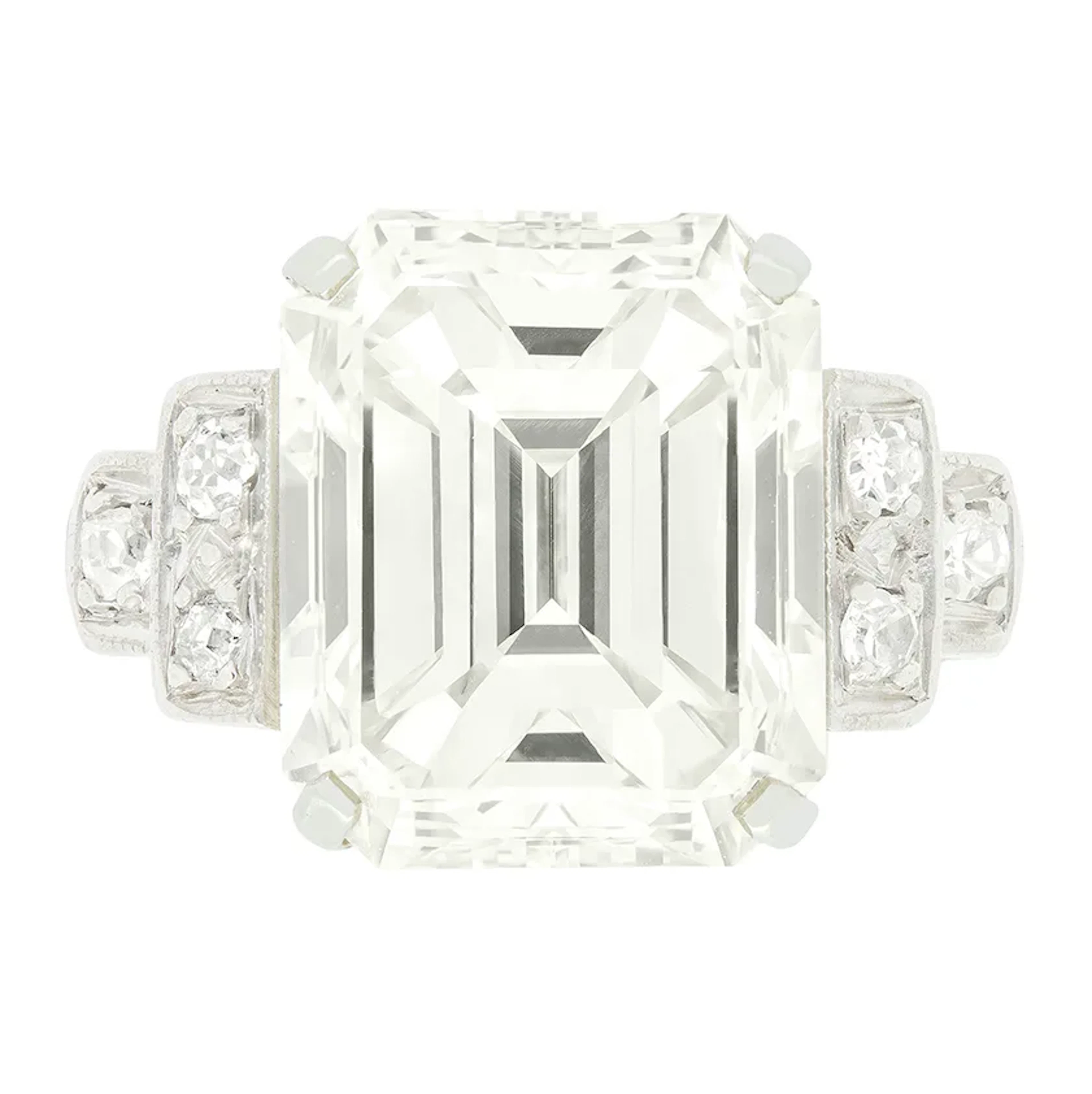 Art Deco 7.60ct Diamond Solitaire Ring, c.1920s