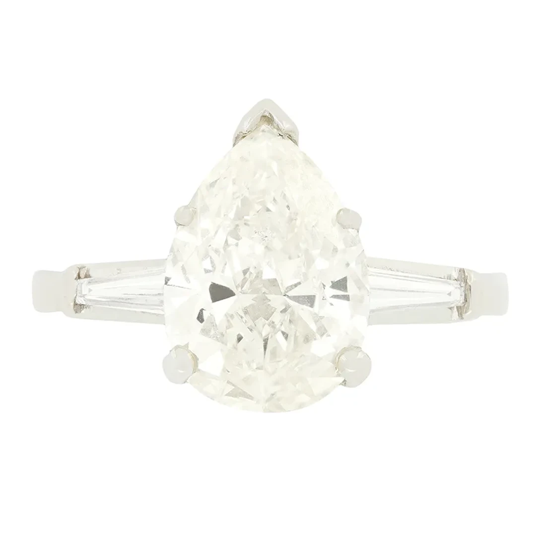 Art Deco 2.22ct Diamond Solitaire Ring, c.1920s