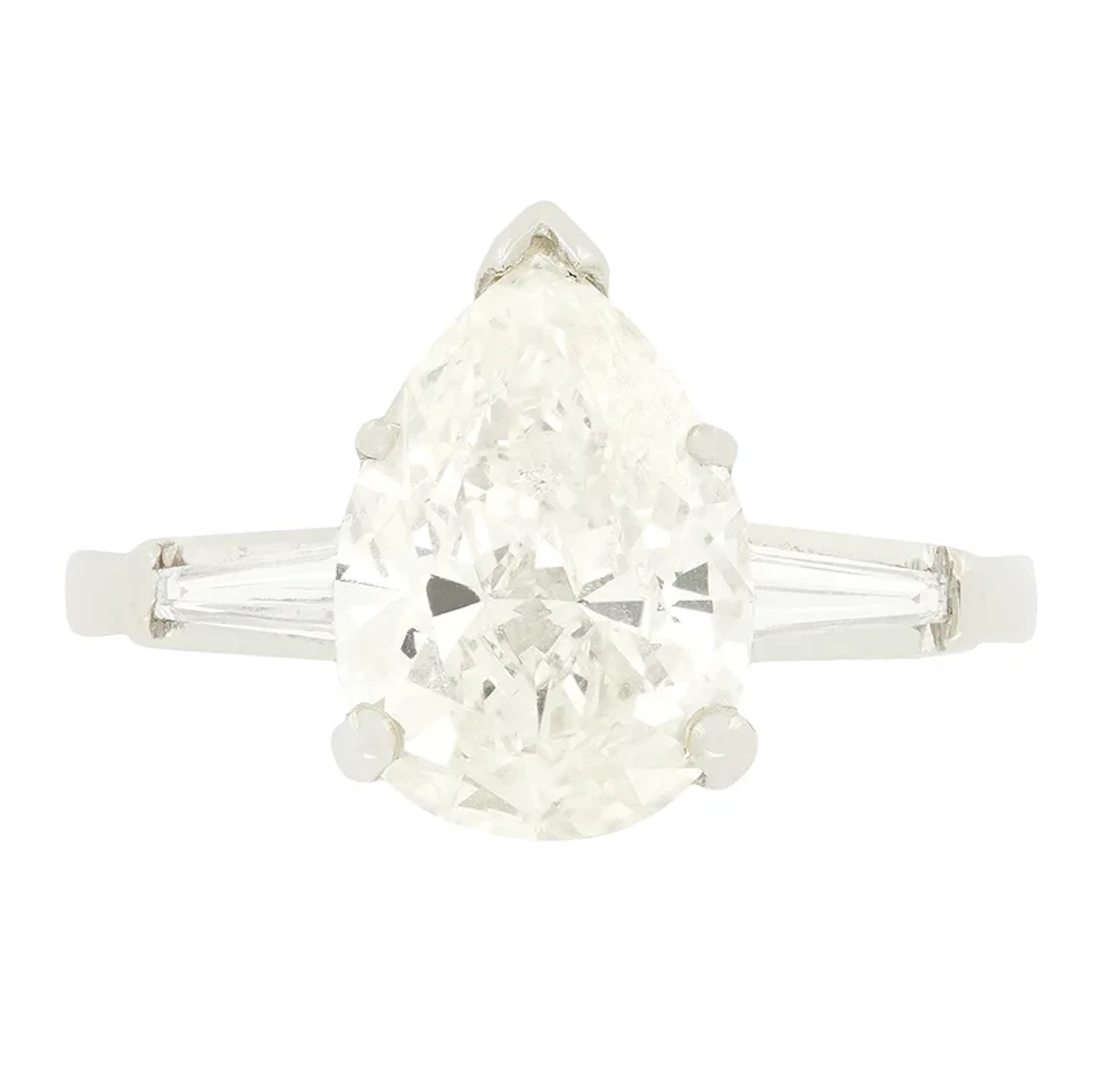 Art Deco 2.22ct Diamond Solitaire Ring, c.1920s