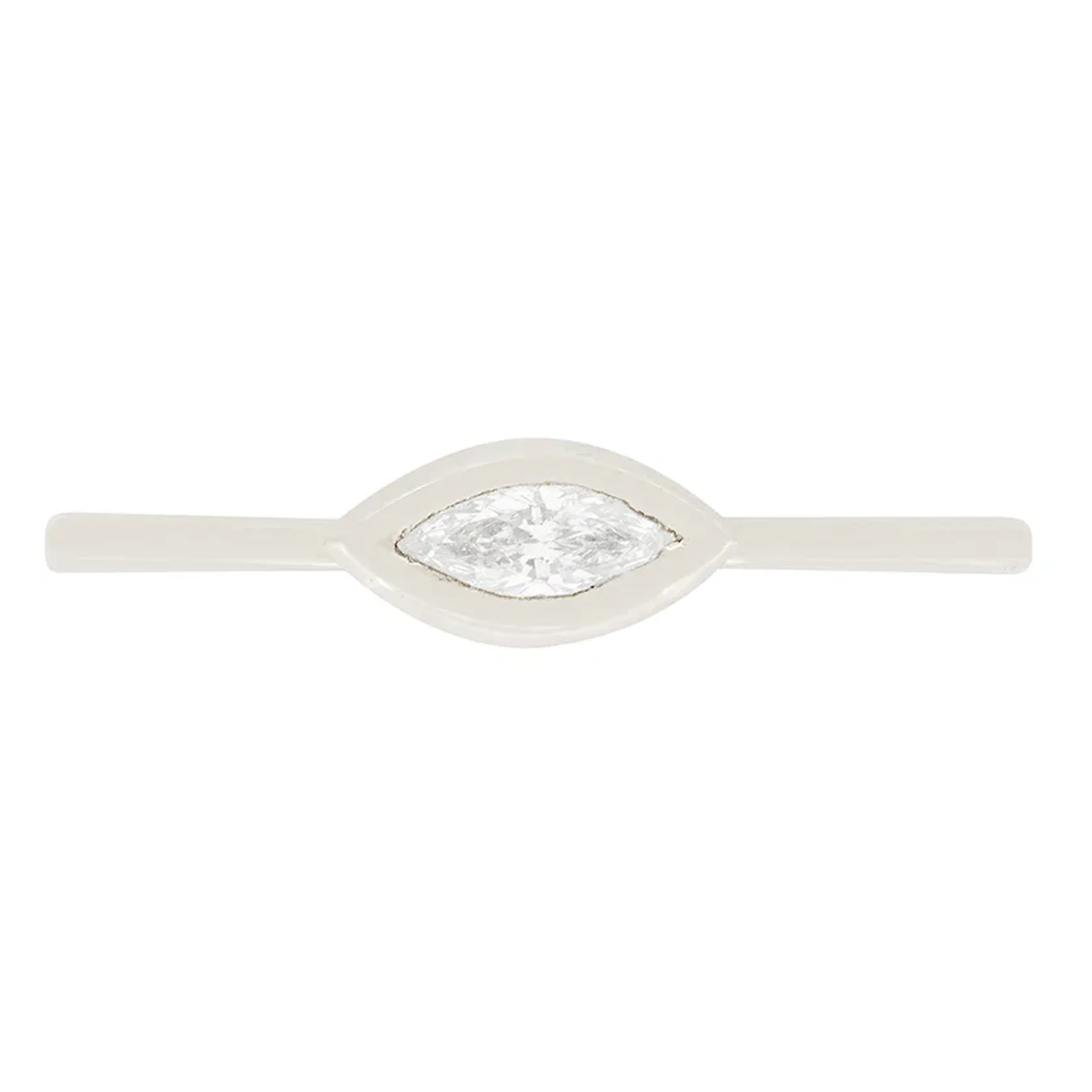 Marquise Cut 0.15ct Diamond Solitaire Engagement Ring