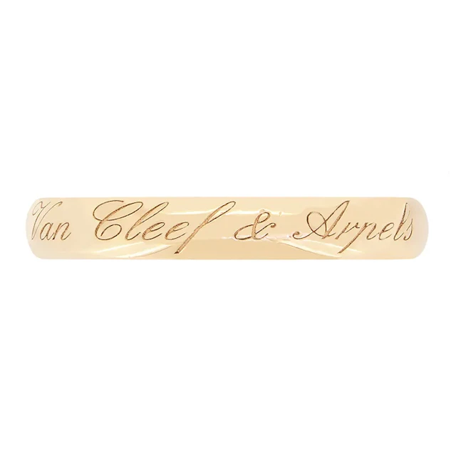 Van Cleef & Arpels ‘Tendrement Signature’ Wedding Band